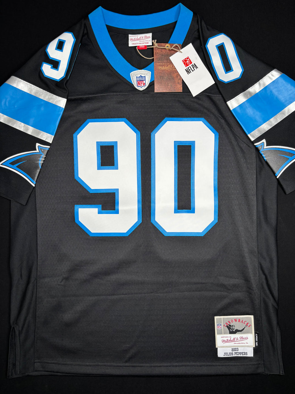 NWT Carolina Panthers Julius Peppers Mitchell & Ness Football Jersey