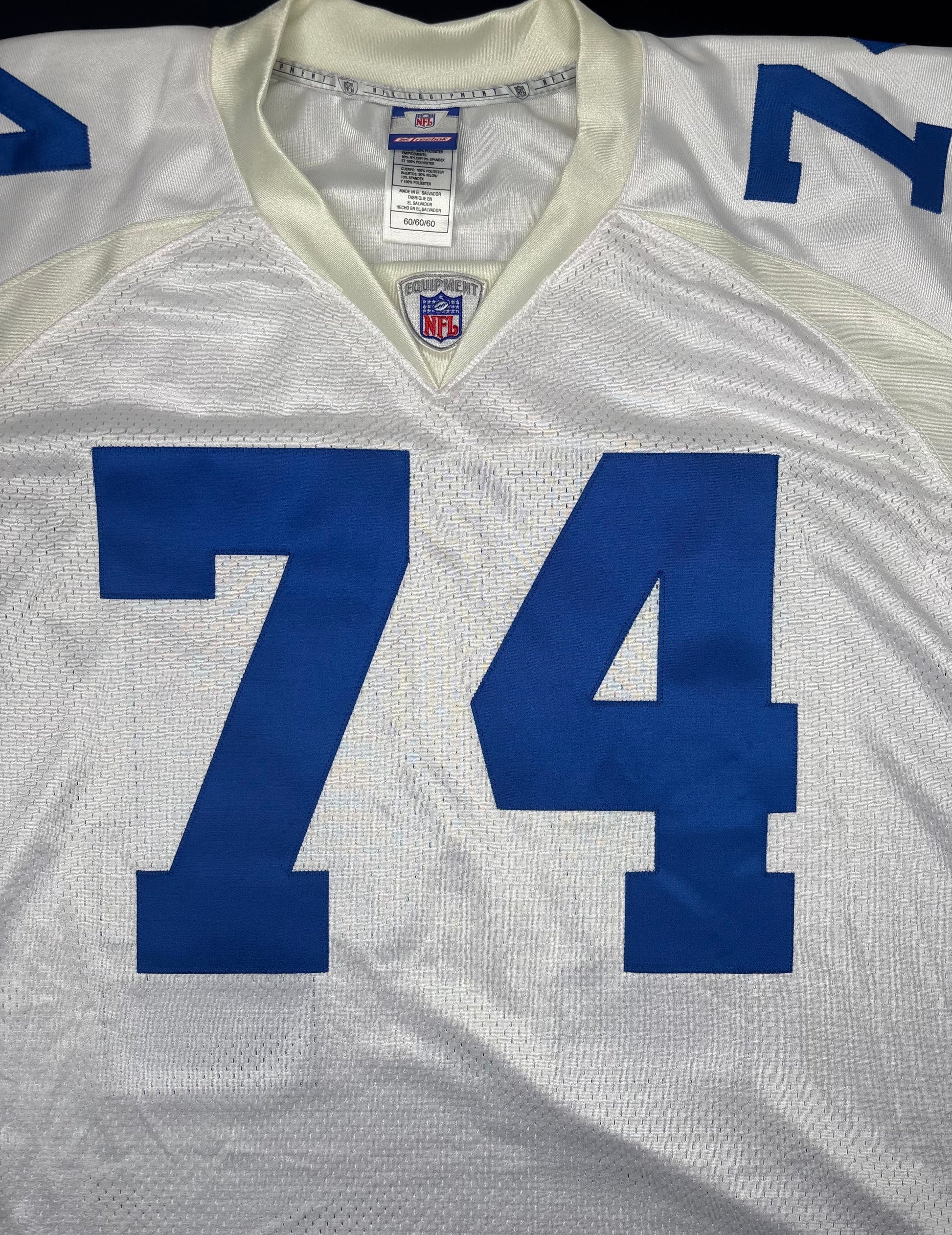 Dallas Cowboys Bob Lilly Reebok Authentic Football Jersey Size: 60