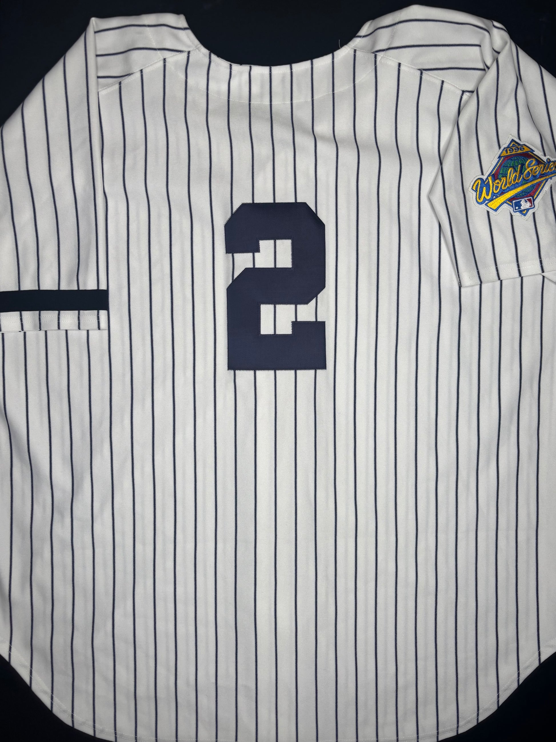 New York Yankees Derek Jeter Authentic Mitchell And Ness 1996 Cooperstown Authentic Baseball Jersey Size: 60