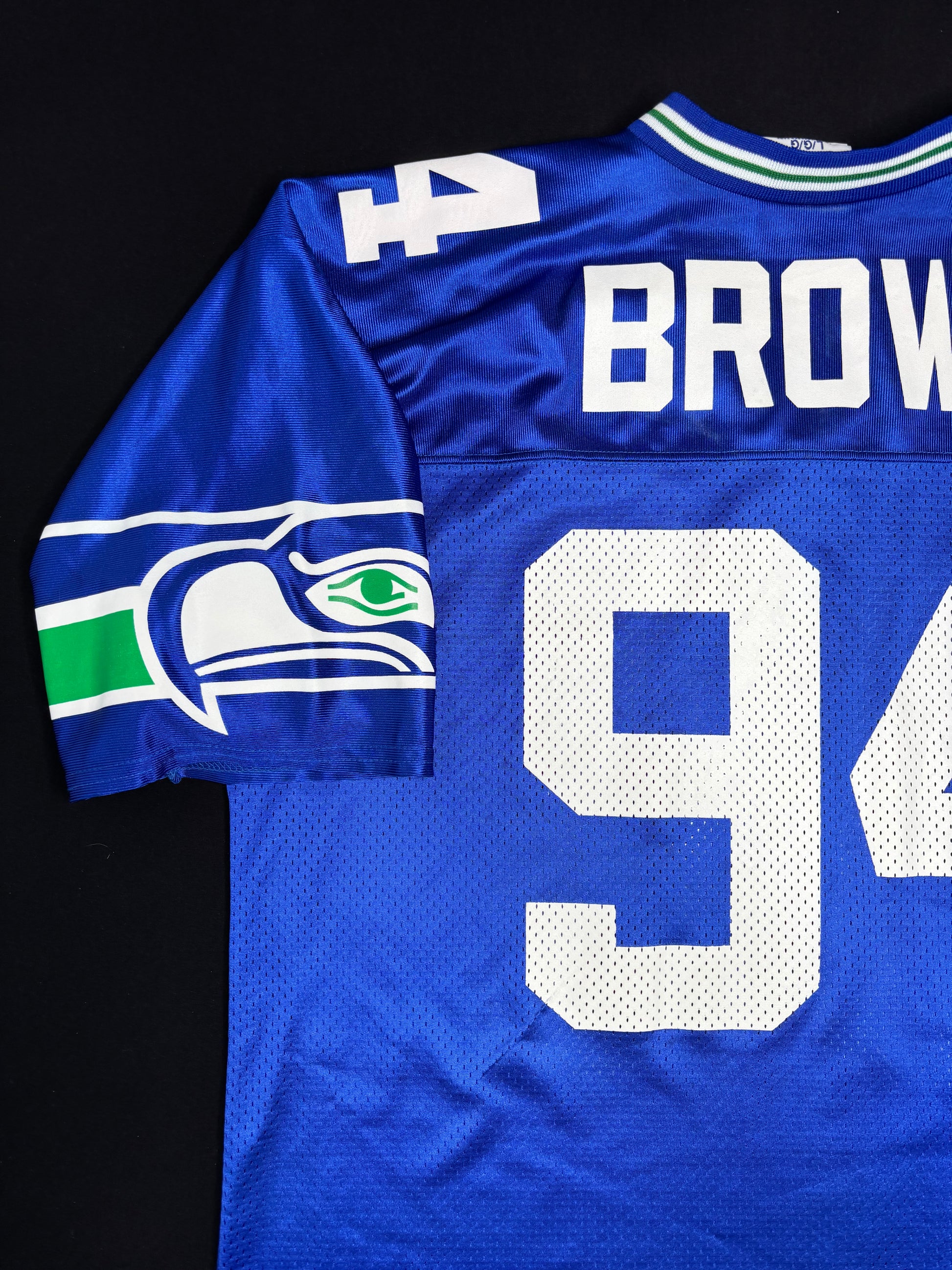 Seattle Seahawks Chad Brown Logo Athletic Football Jersey Size: Large