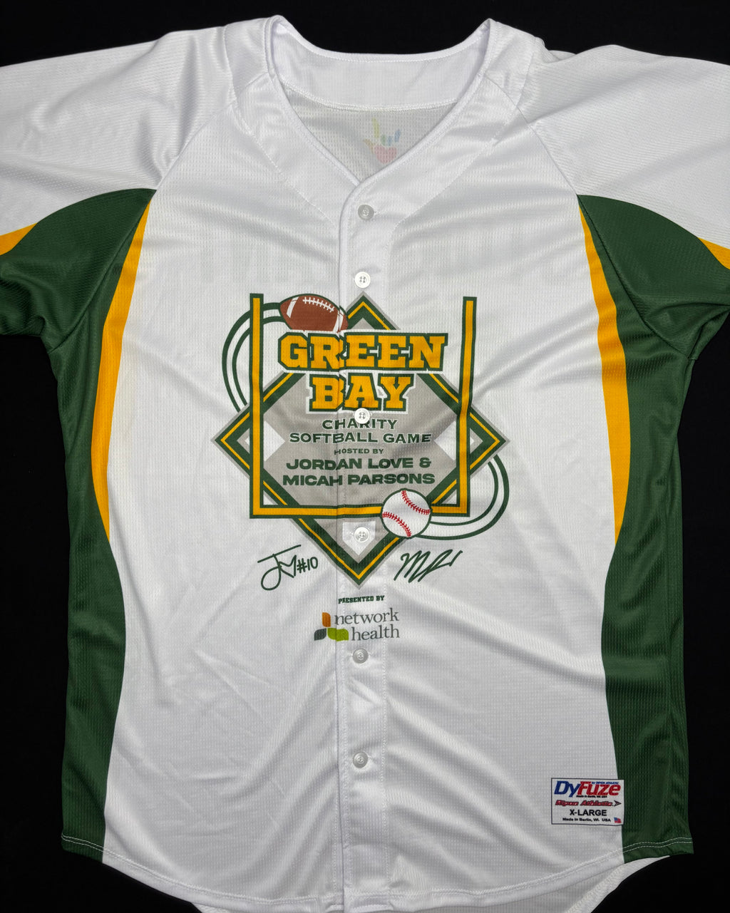 J. Michael Sturdivant Team Issued Green Bay Packers Charity Softball Game Jersey