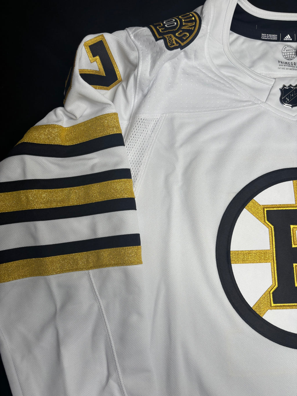NWT Boston Bruins Patrice Bergeron Adidas Authentic Hockey Jersey Size: 60
