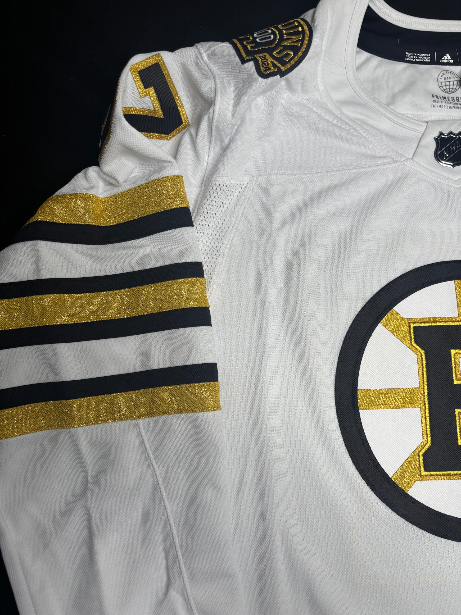 NWT Boston Bruins Patrice Bergeron Adidas Authentic Hockey Jersey Size: 60