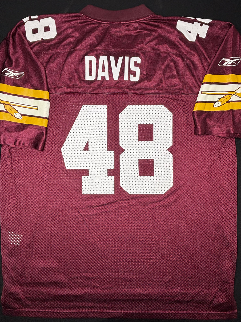 Washington Redskins Stephen Davis 70th Anniversary Reebok Football Jersey Size: XL