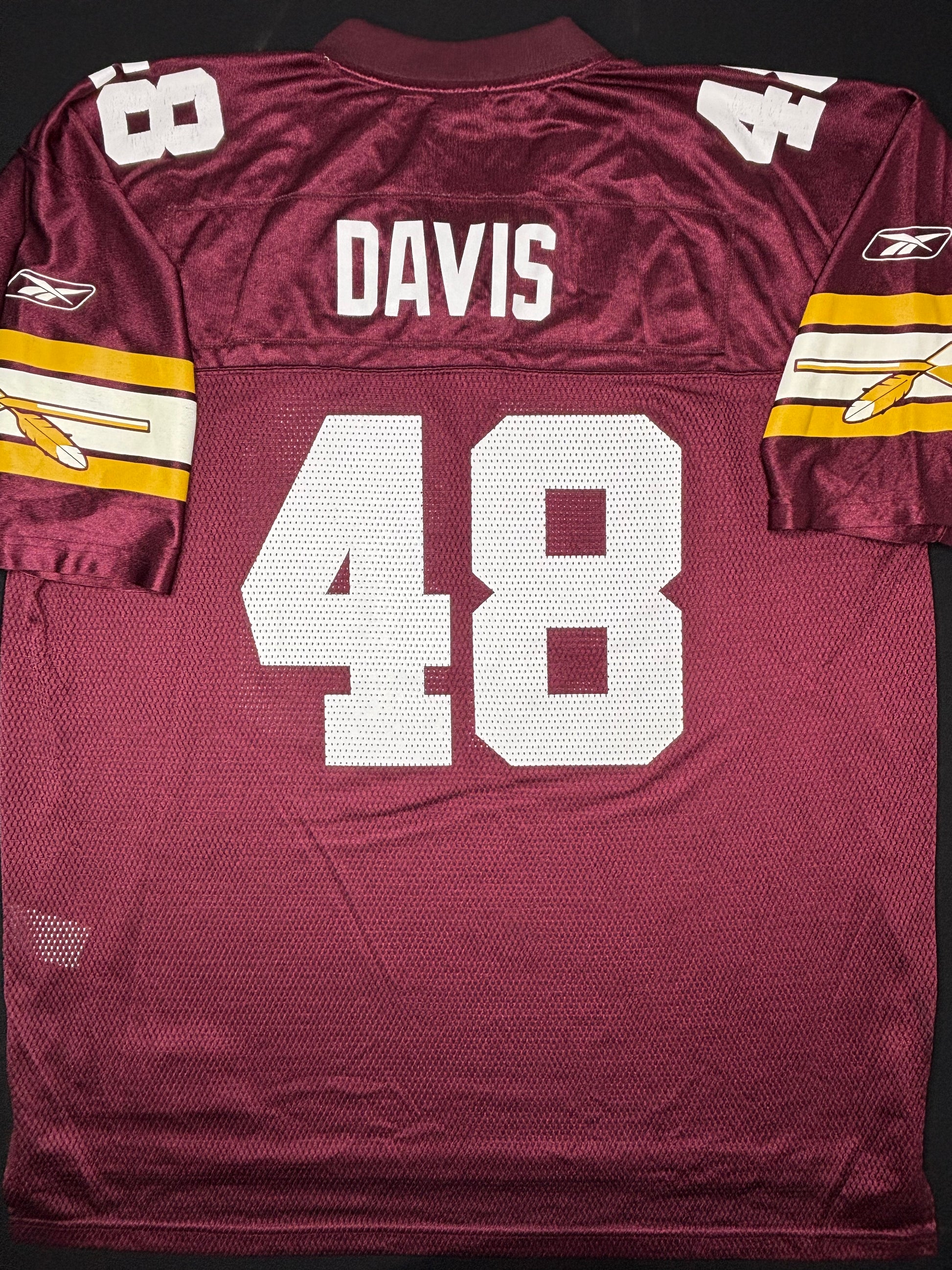 Washington Redskins Stephen Davis 70th Anniversary Reebok Football Jersey Size: XL