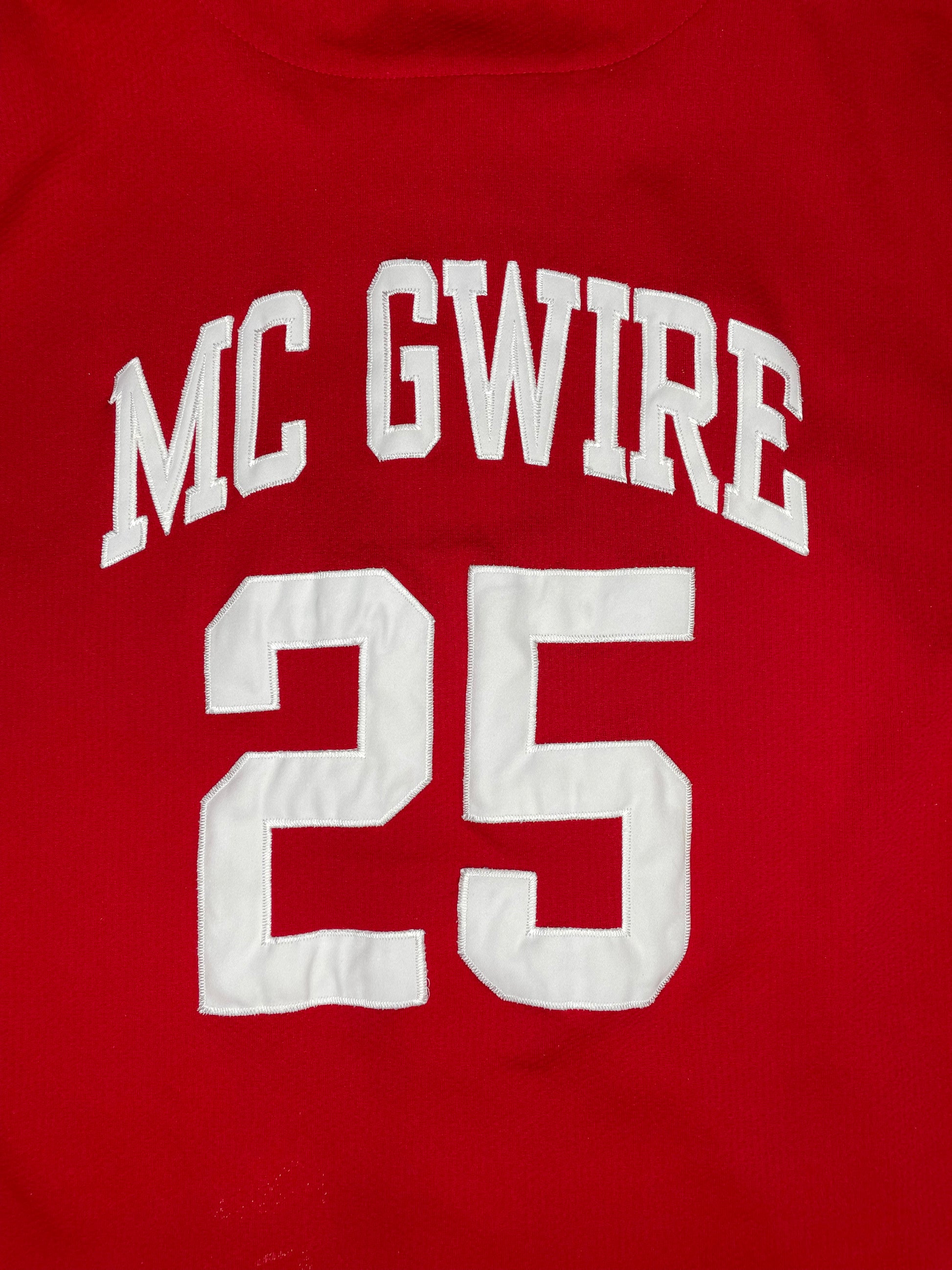 Vintage St. Louis Cardinals Mark McGwire Starter Baseball Jersey Size:XL