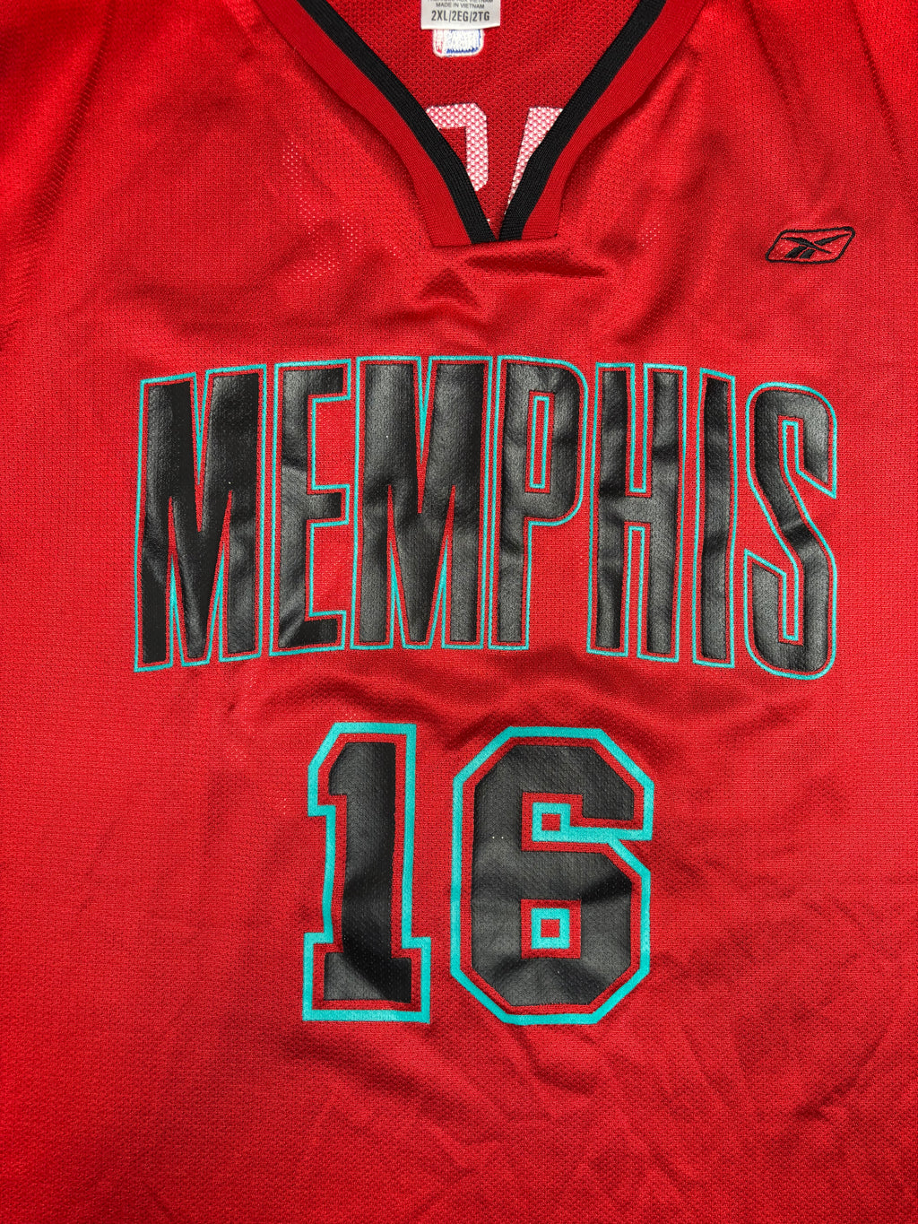 Memphis Grizzlies Pau Gasol Red Alternate Reebok Basketball Jersey Size: XXL