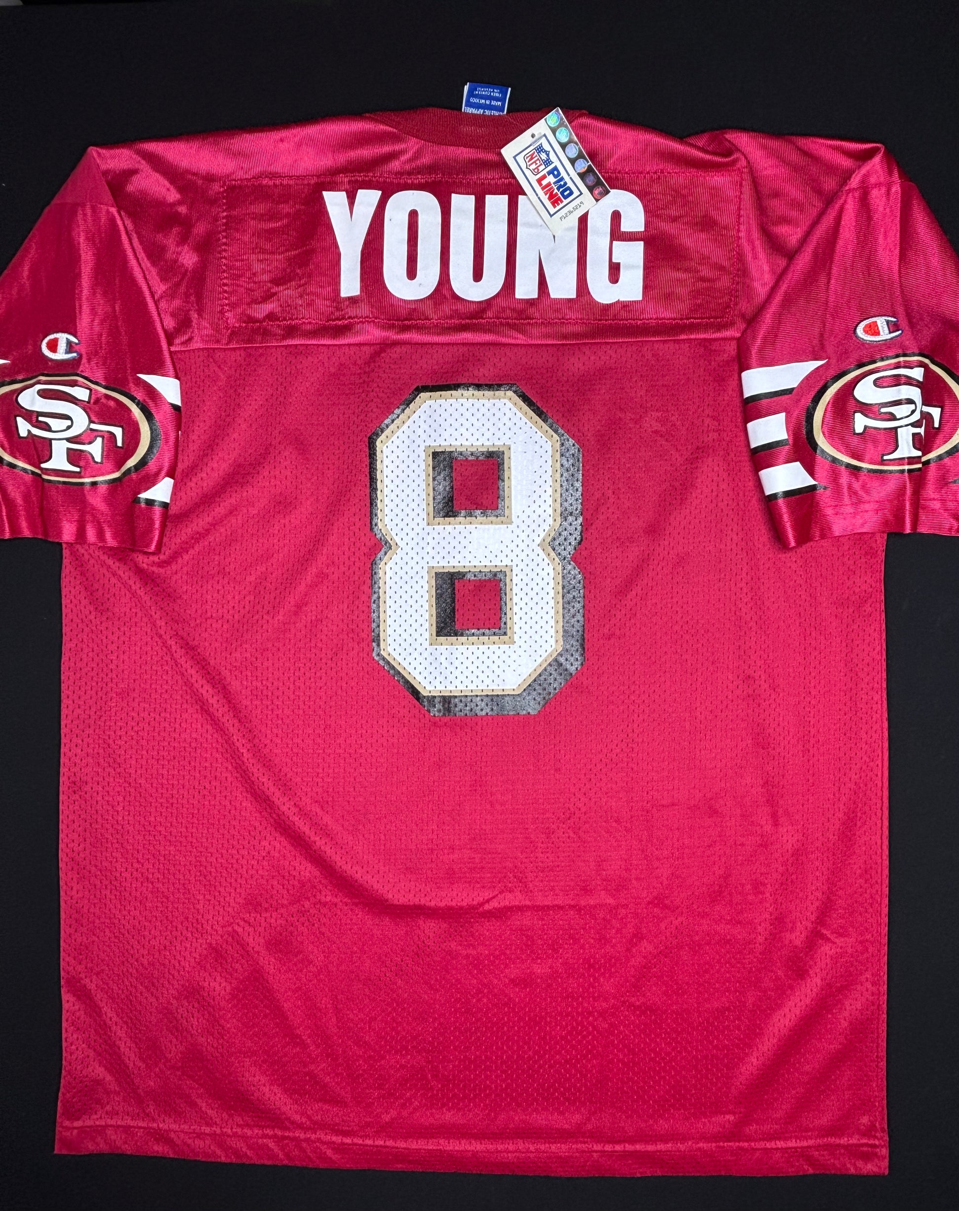 NWT San Francisco 49ers Steve Young Champion Football Jersey Size: 48