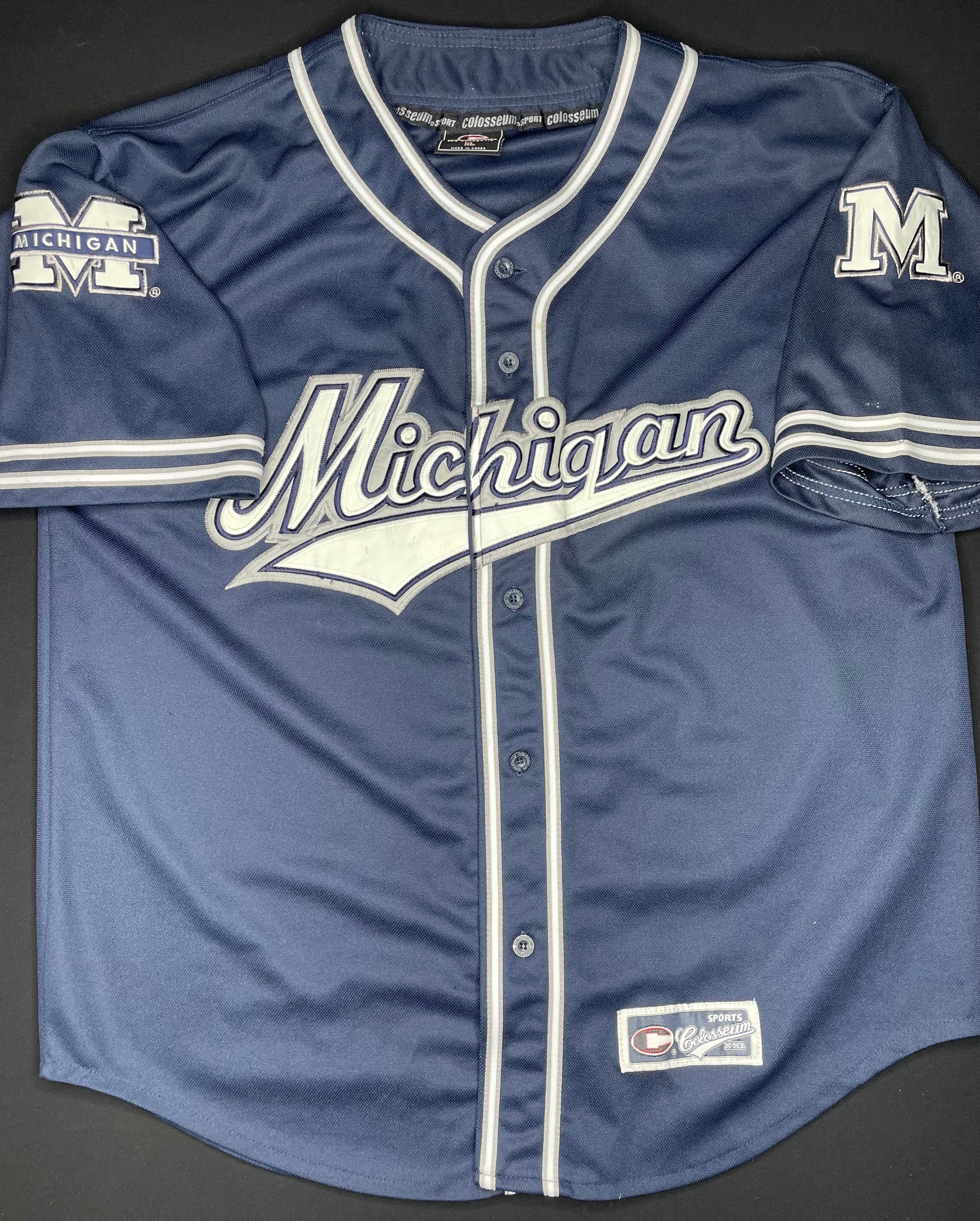 Michigan Wolverines Colosseum Athletics NCAA Baseball Jersey Size: XL