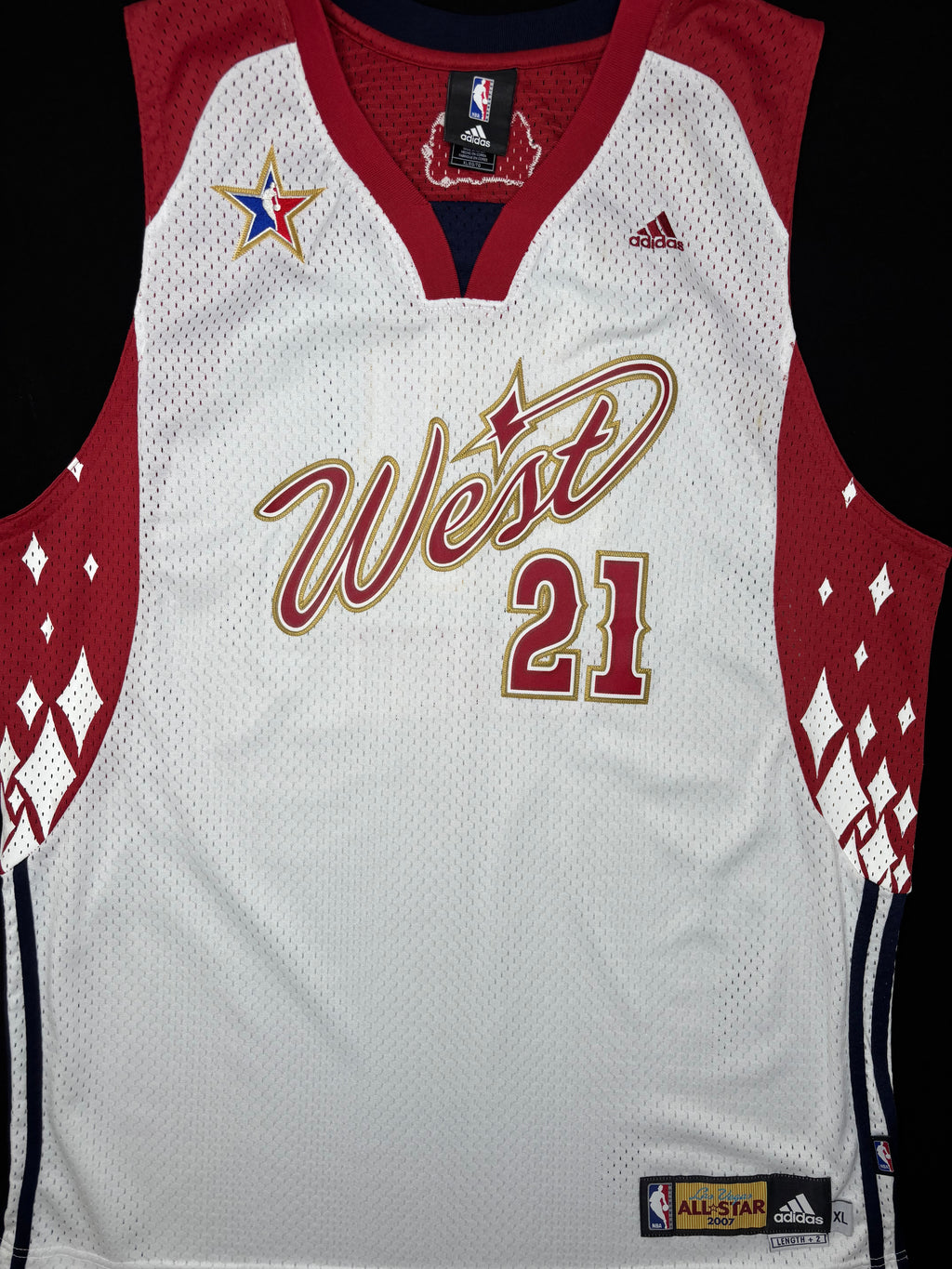 Minnesota Timberwolves Kevin Garnett 2007 All Star Adidas Swingman Basketball Jersey Size: XL