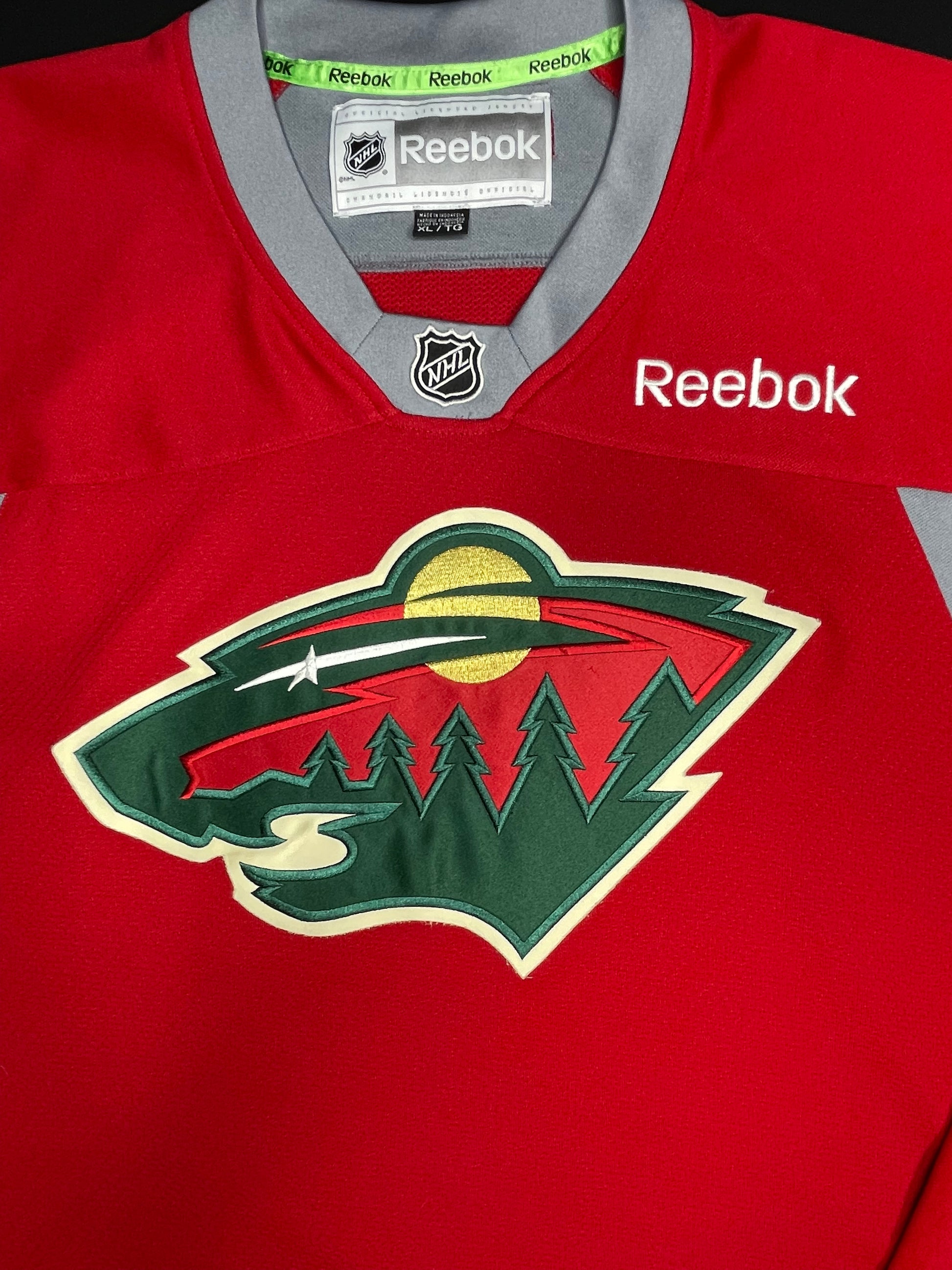 Vintage Minnesota Wild Reebok Practice Hockey Jersey Size: XL