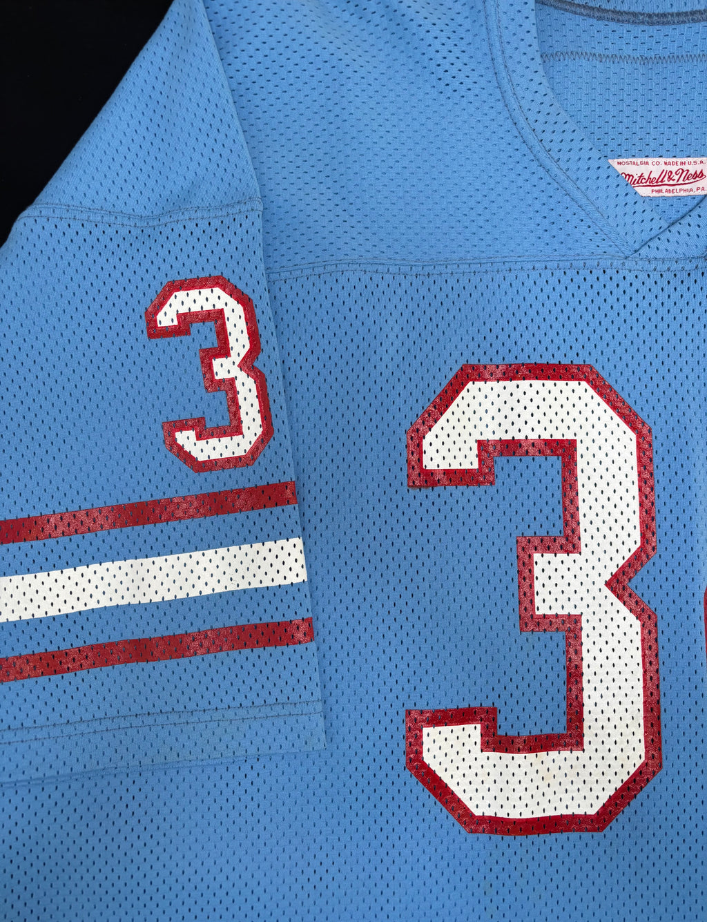 Houston Oilers Earl Campbell 80’ Mitchell & Ness Authentic Football Jersey Size: 4XL