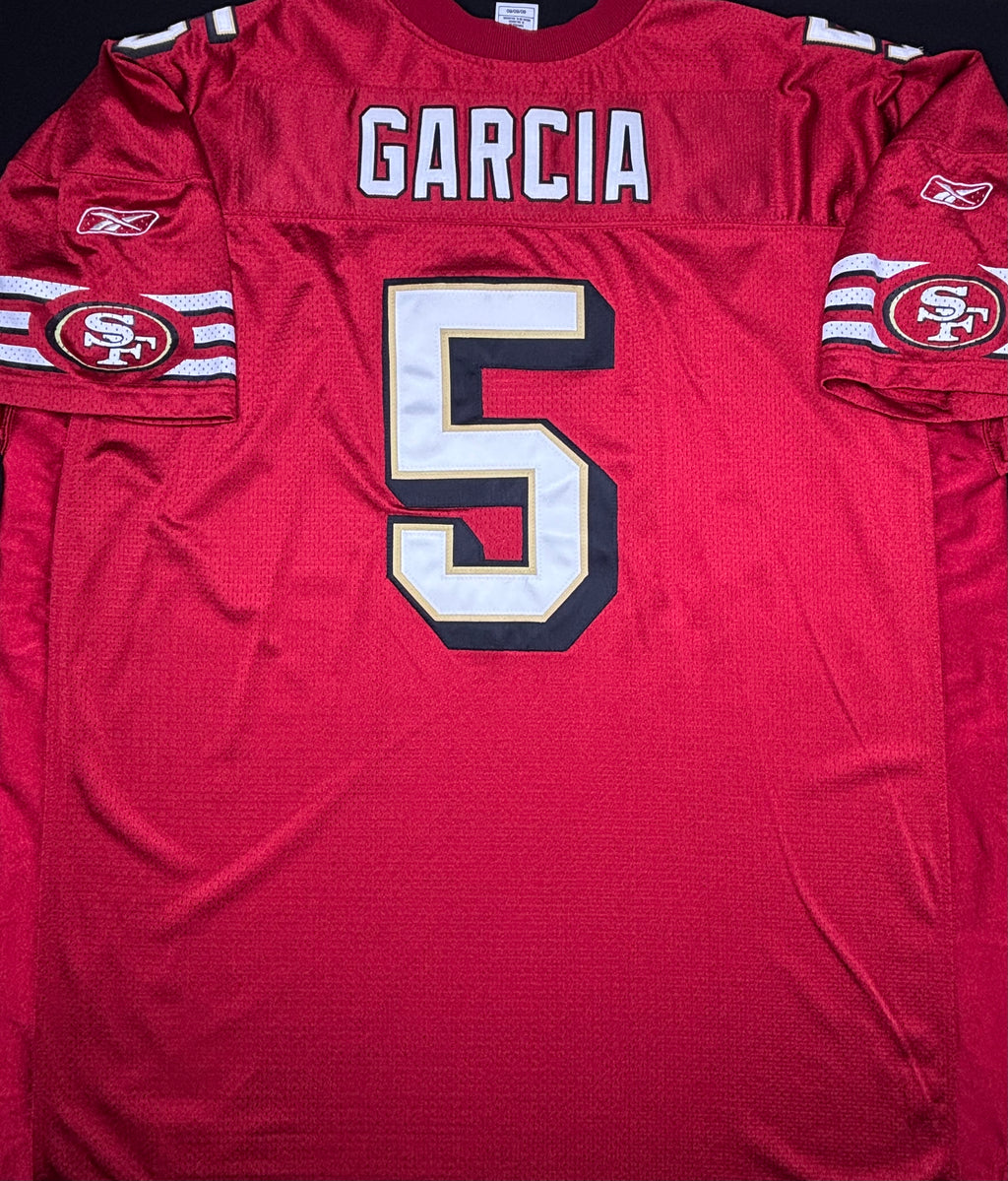 San Francisco 49ers Jeff Garcia Reebok Authentic Football Jersey Size: 60
