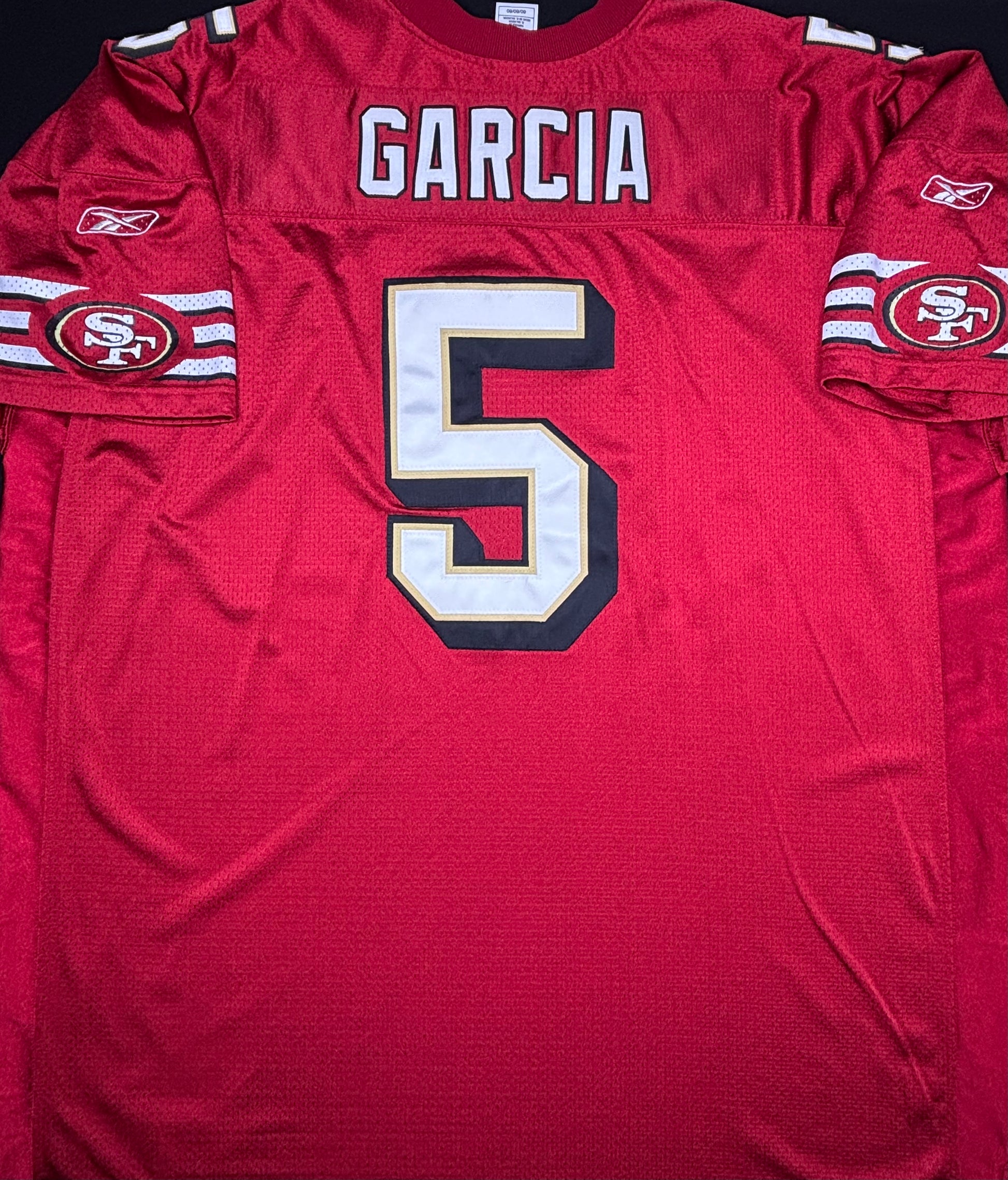 San Francisco 49ers Jeff Garcia Reebok Authentic Football Jersey Size: 60