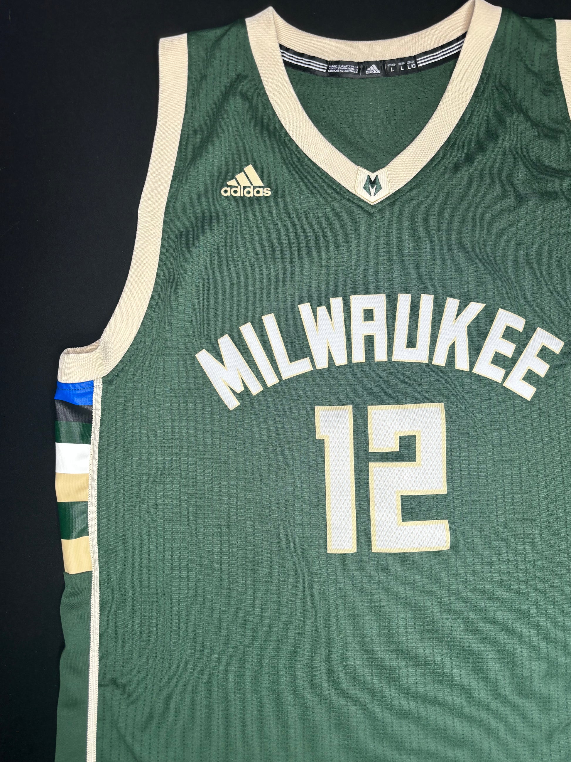 Milwaukee Bucks Jabari Parker Adidas Swingman Basketball Jersey Size: Large