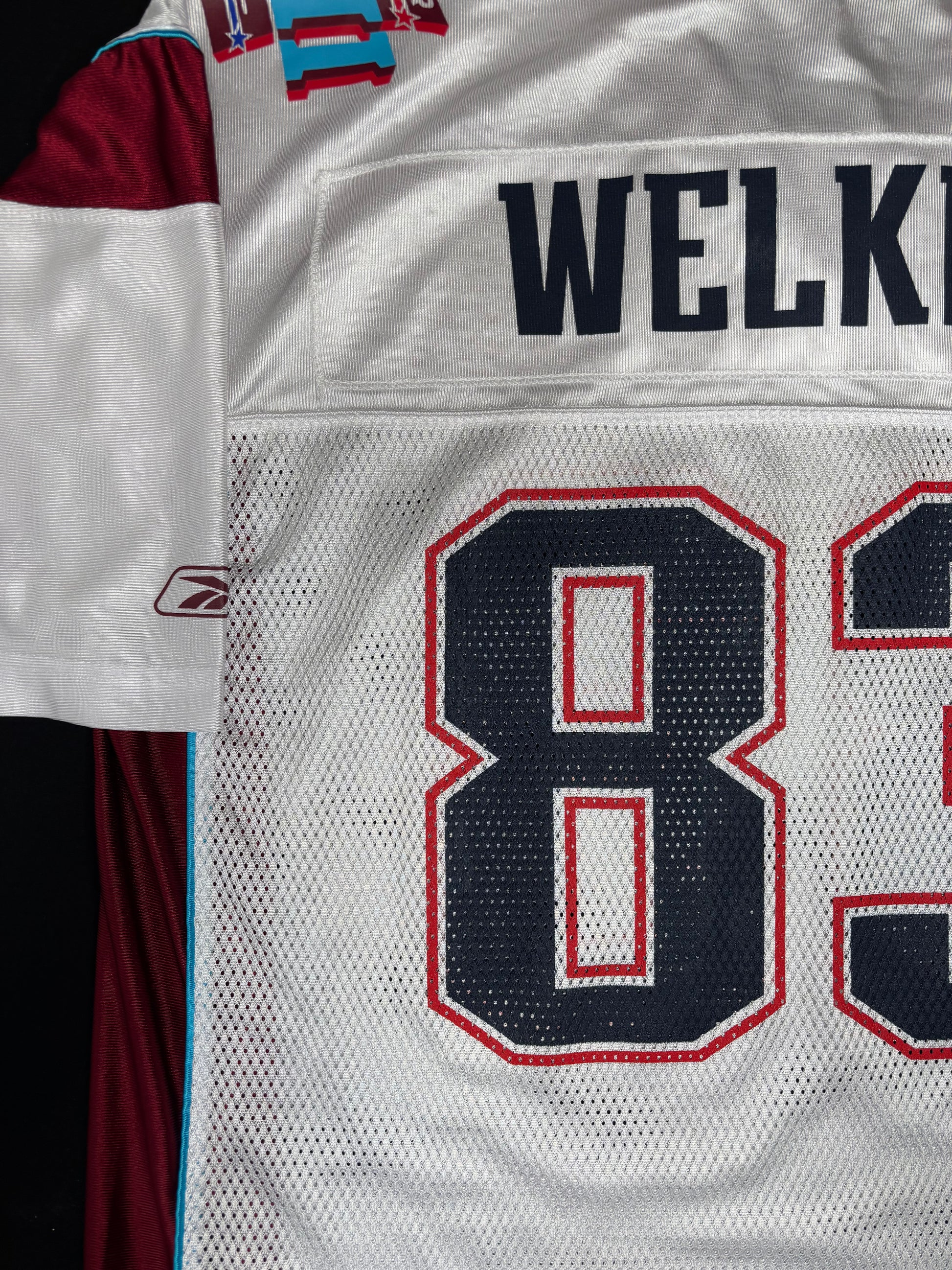 New England Patriots Wes Welker SuperBowl 42 Reebok Football Jersey Size: XL