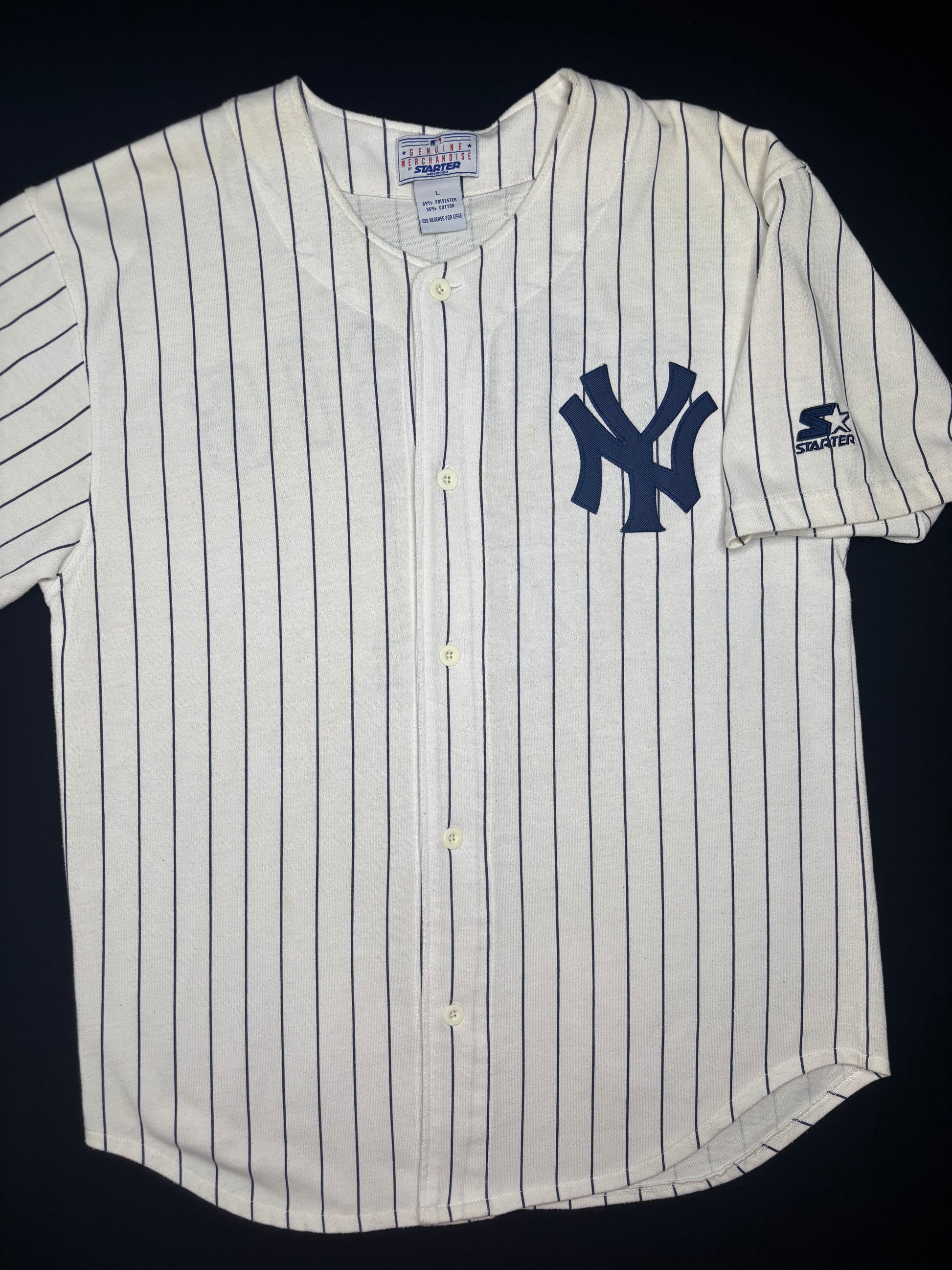 Vintage New York Yankees Lou Gehrig Starter Baseball Jersey Size: Large