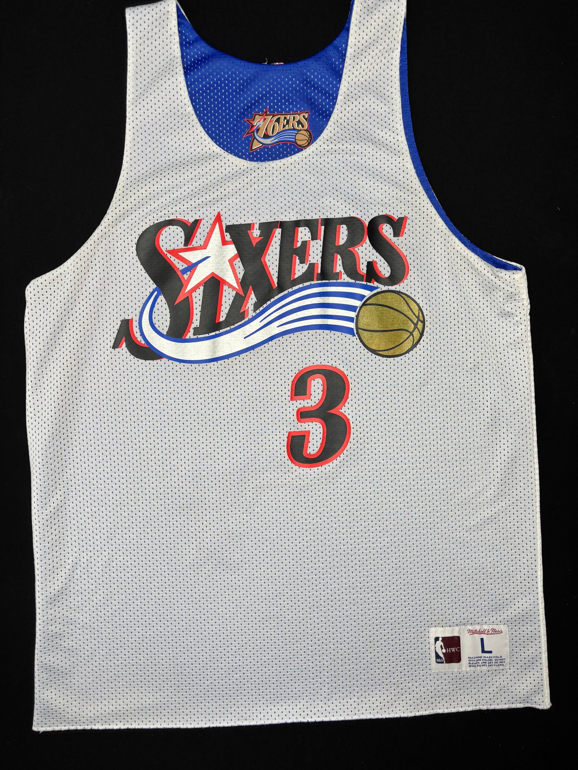 Philadelphia 76ers Allen Iverson 04 All Star/Practice Reversible Jersey Size: Large