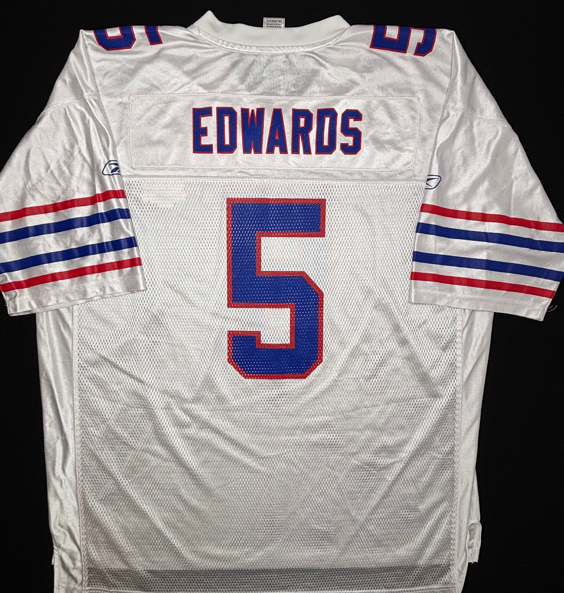 Buffalo Bills Trent Edward’s 50th Anniversary Reebok Football Jersey Size: XXL