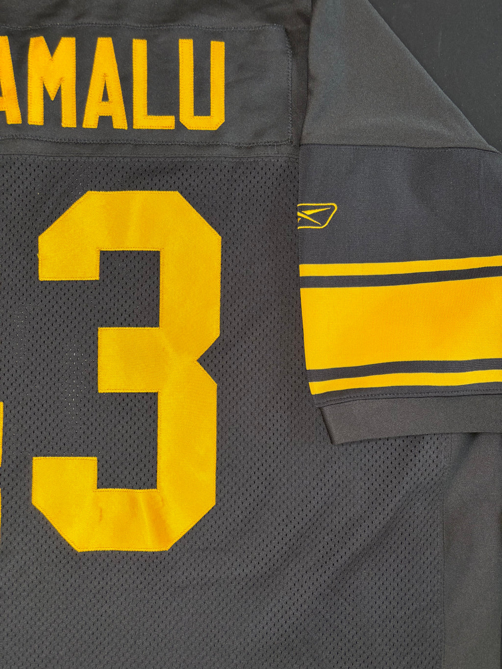 Pittsburgh Steelers Troy Polamalu Authentic Reebok Football Jersey Size: 60