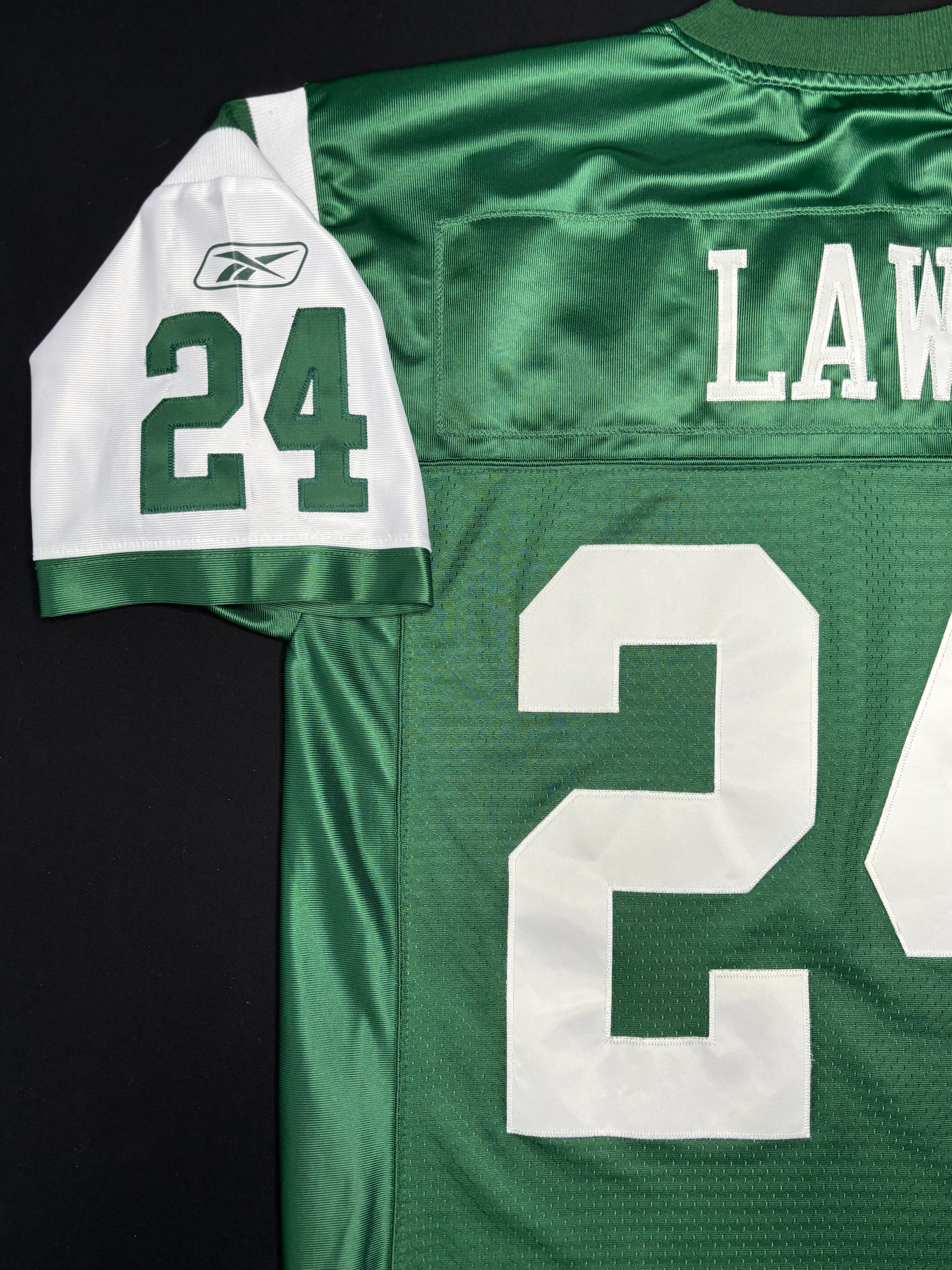 Vintage New York Jets Ty Law Reebok Helmet Tag Size: Medium