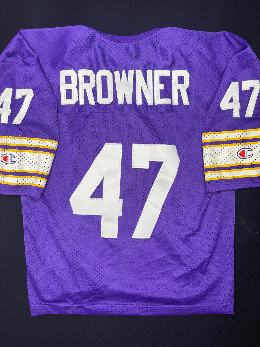 Minnesota Vikings Joey Browner Champion Football Jersey w/ 25 Year Anniversary Patch Size: YXL