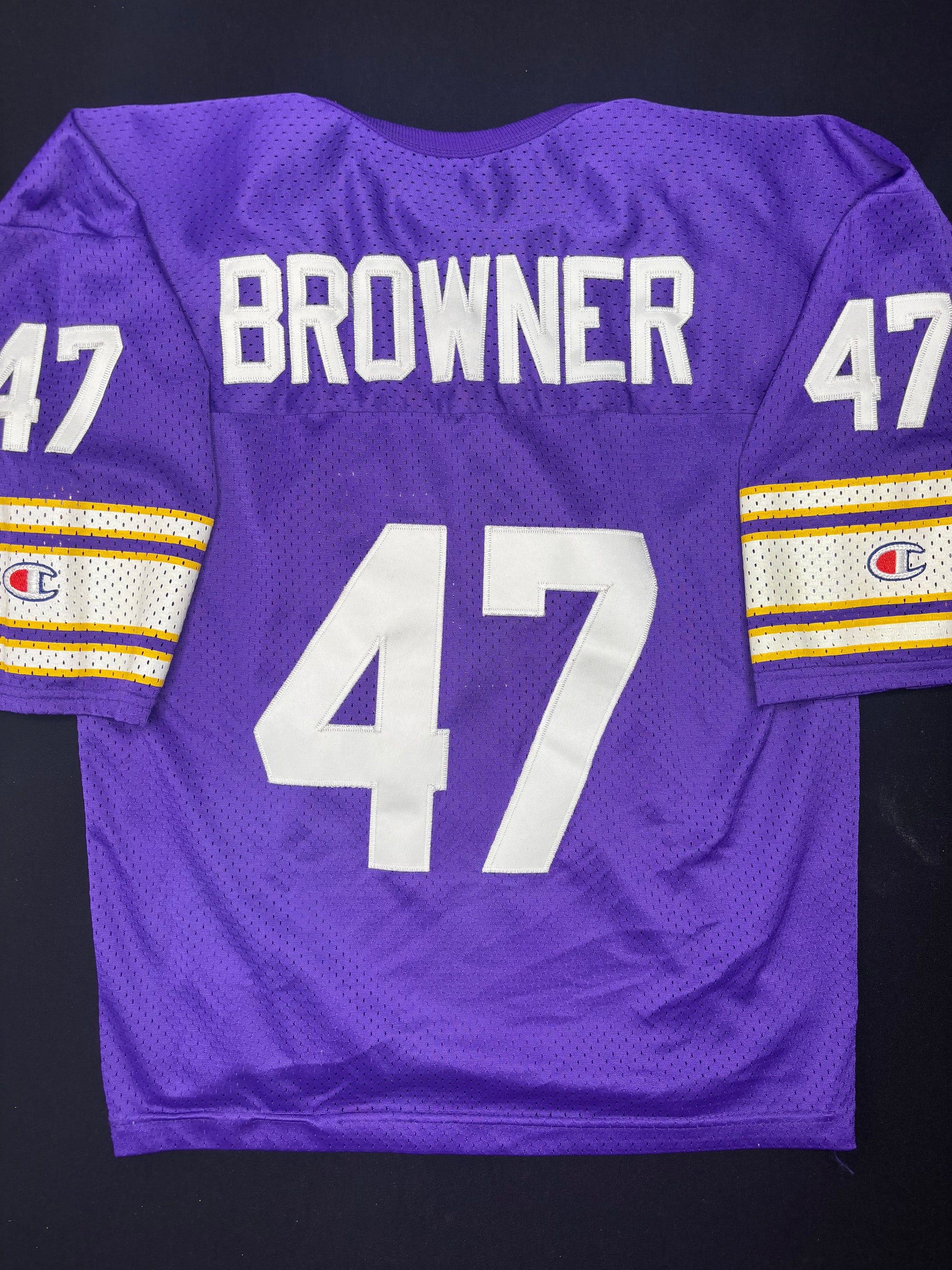 Minnesota Vikings Joey Browner Champion Football Jersey w/ 25 Year Anniversary Patch Size: YXL