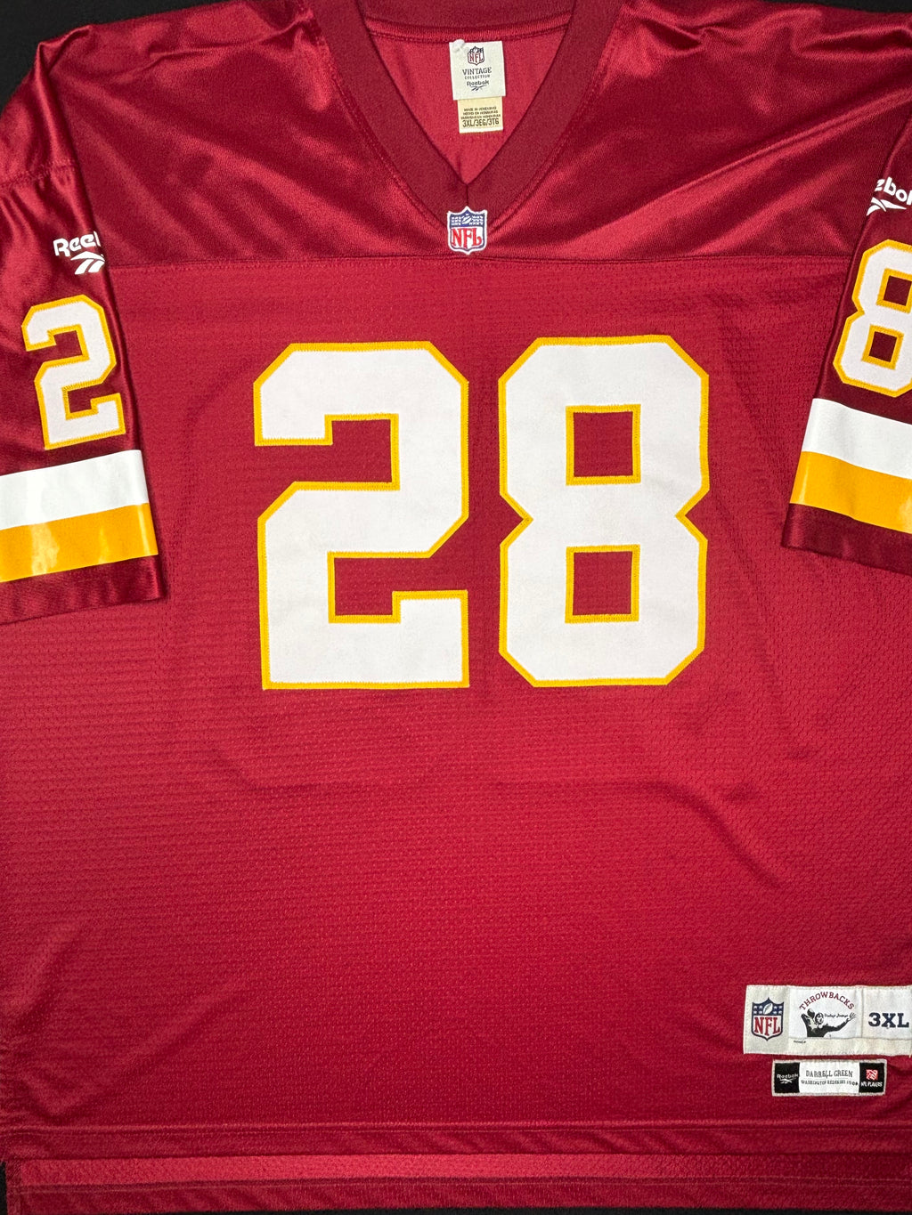 Washington Redskins Darrell Green Reebok Throwback Football Jersey Size: 3XL