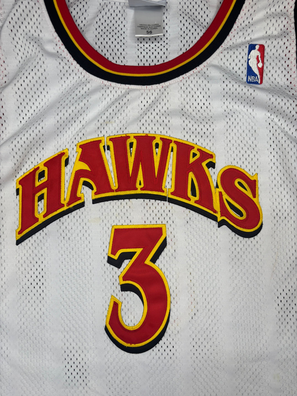 Atlanta Hawks Shareef Abdur-Rahim Authentic Reebok Basketball Jersey Size: 56
