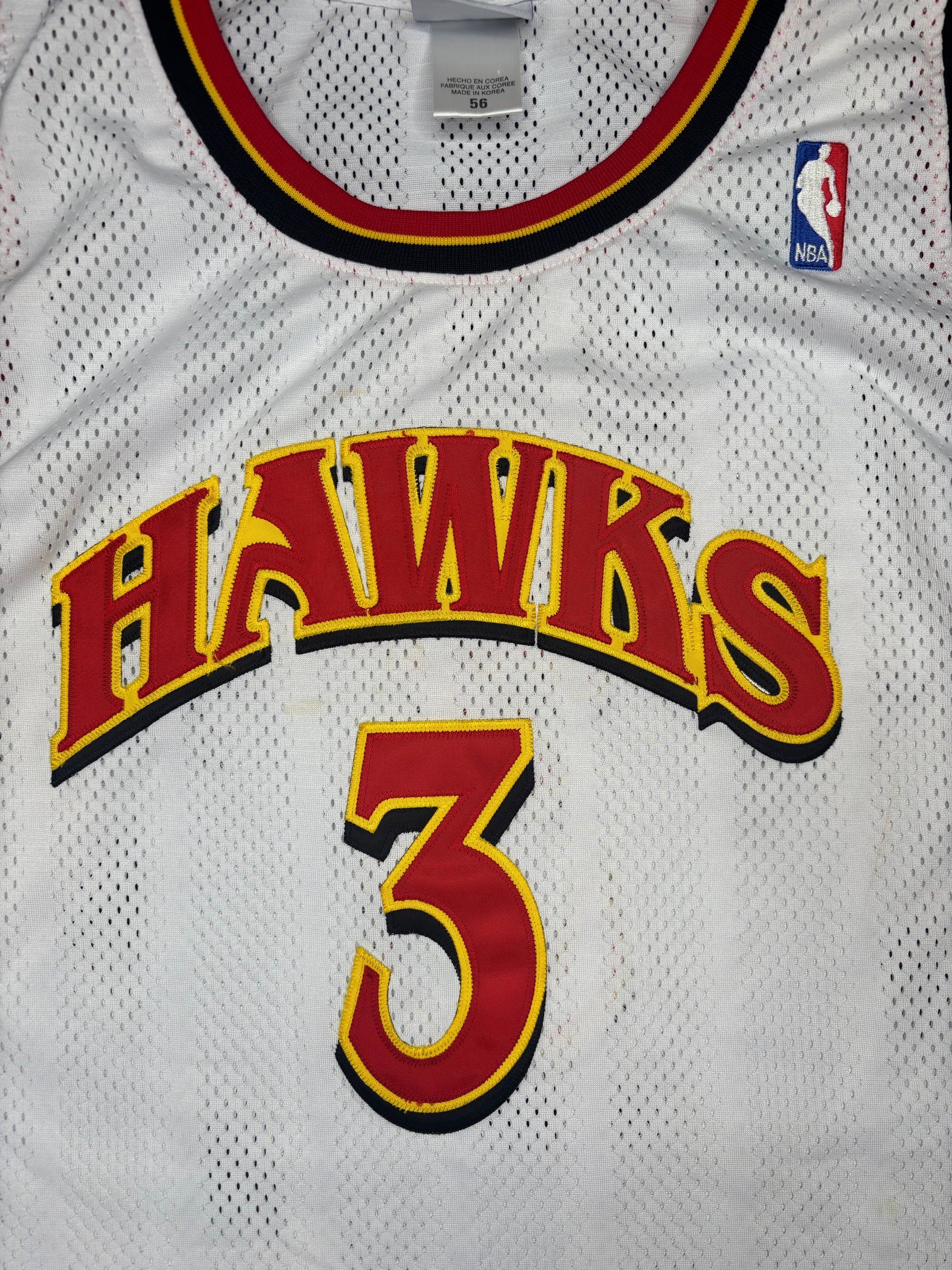 Atlanta Hawks Shareef Abdur-Rahim Authentic Reebok Basketball Jersey Size: 56