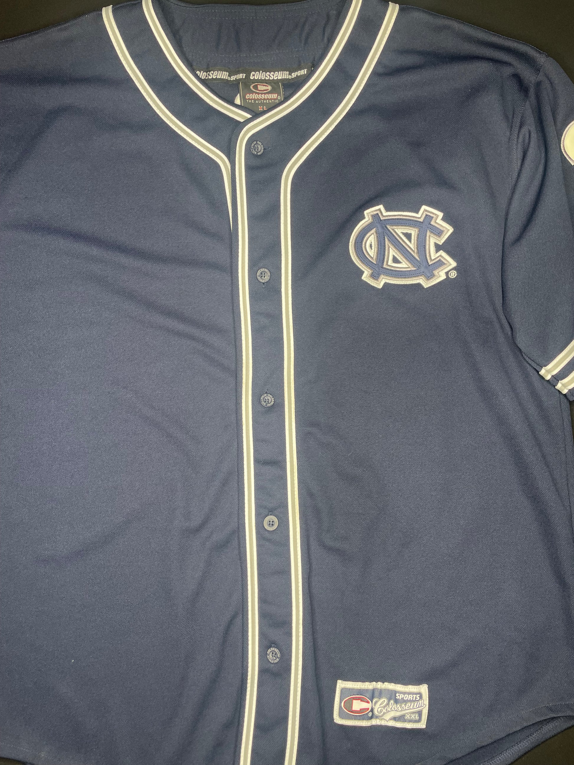 Vintage North Carolina Tar Heels Colosseum Baseball Jersey Size: XL