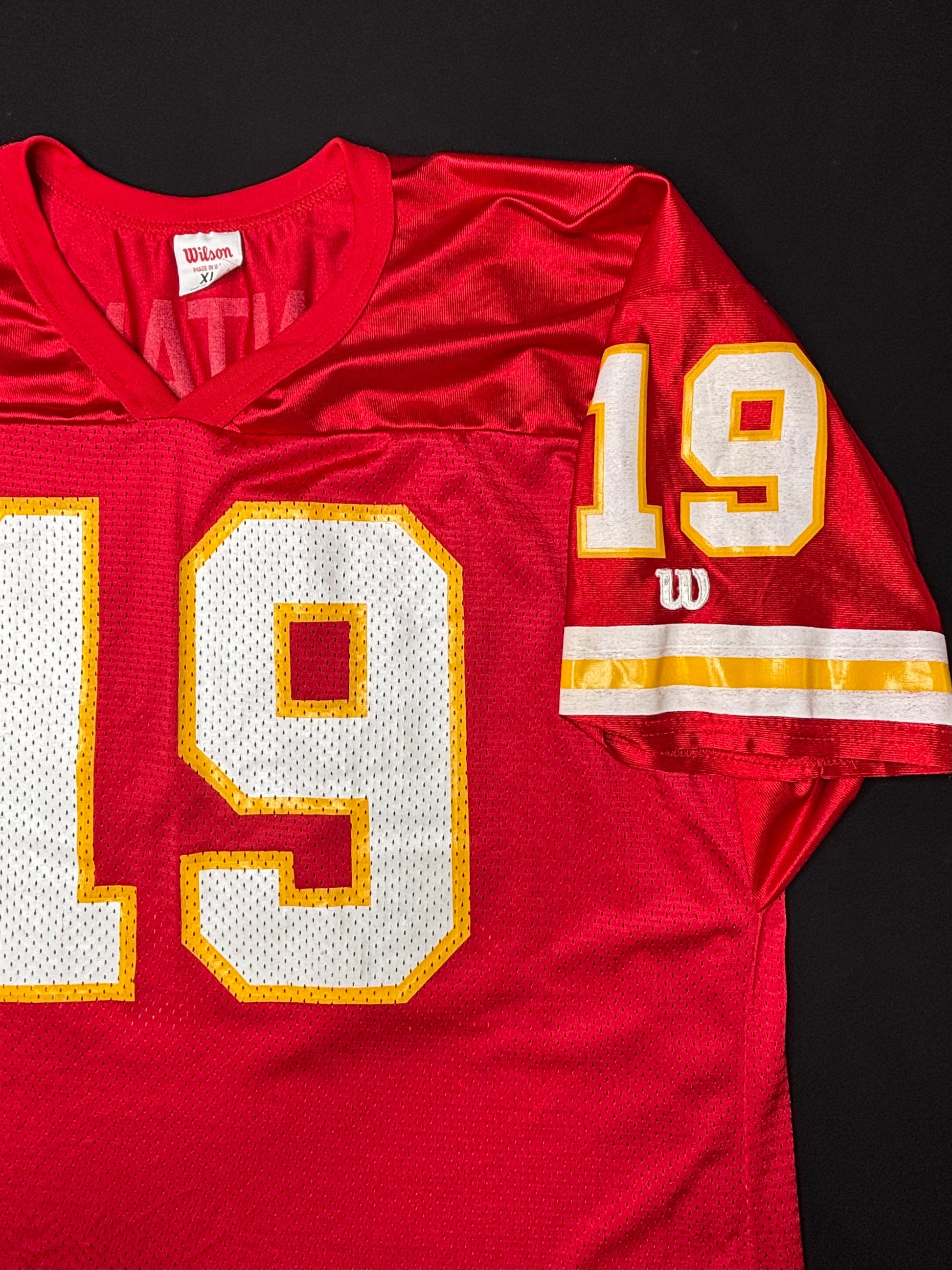Kansas City Chiefs Joe Montana Wilson Football Jersey Size: XL