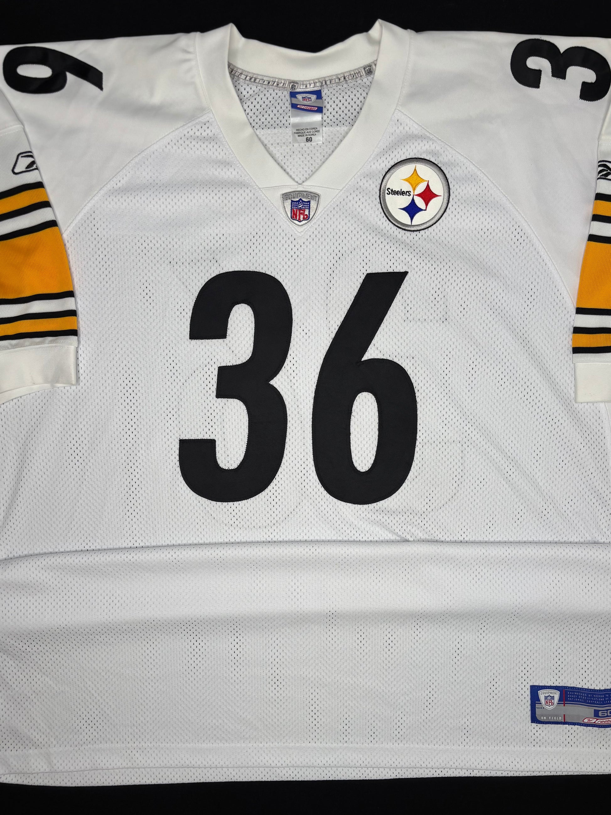 Pittsburgh Steelers Jerome Bettis Reebok Authentic Football Jersey Size: 60