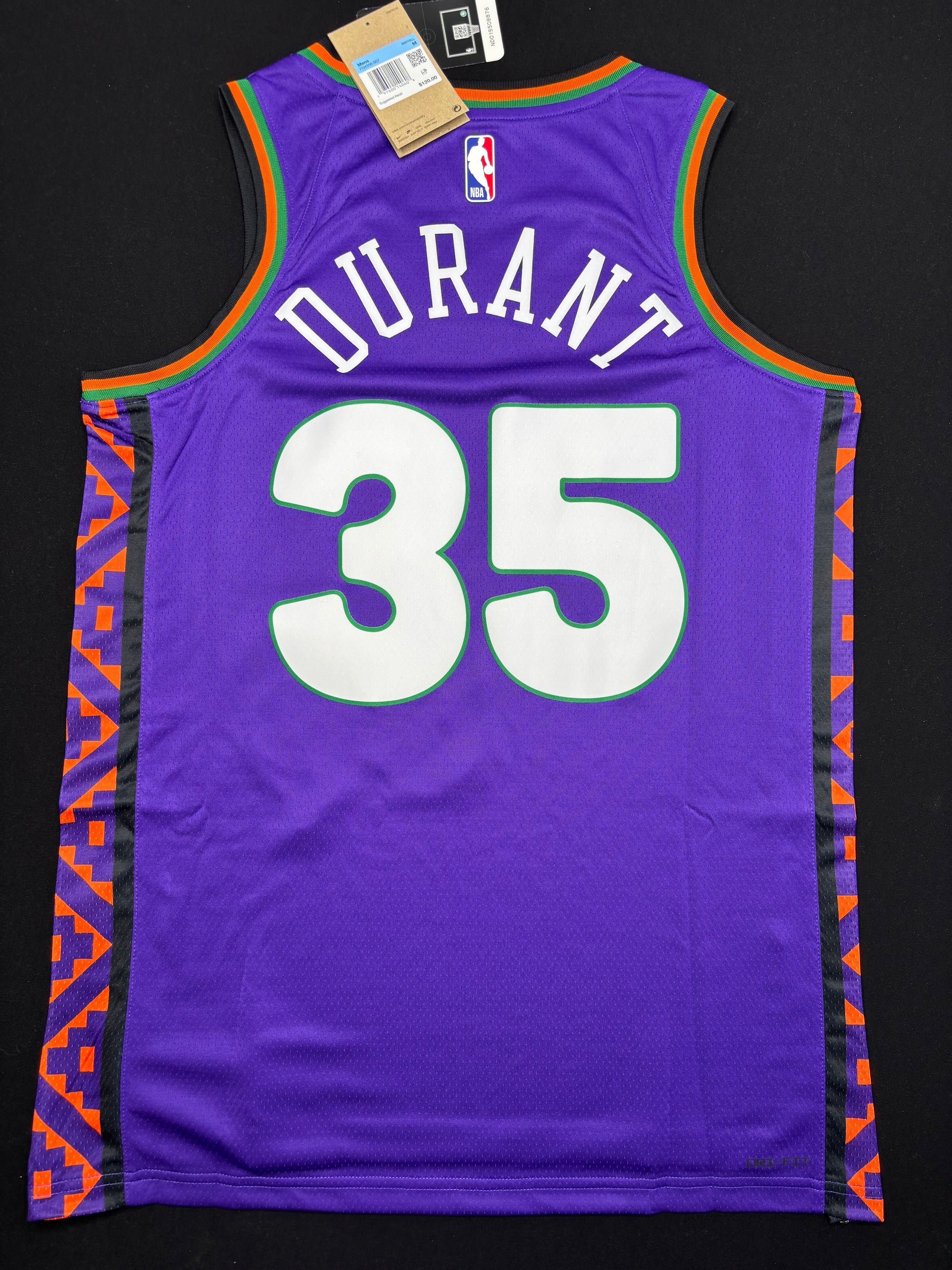 NWT Phoenix Suns Kevin Durant Nike City Edition Swingman Basketball Jersey Size: 44