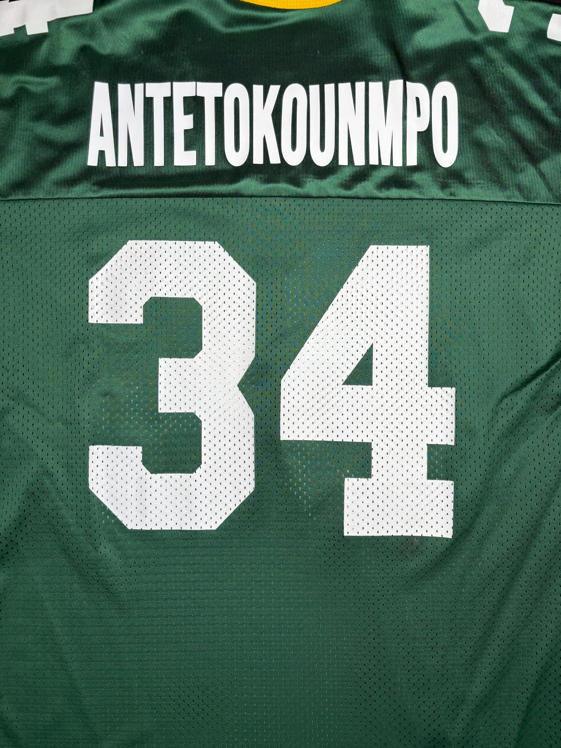 Green Bay Packers Giannis Antetokounmpo Champion Football Jersey Size: 44