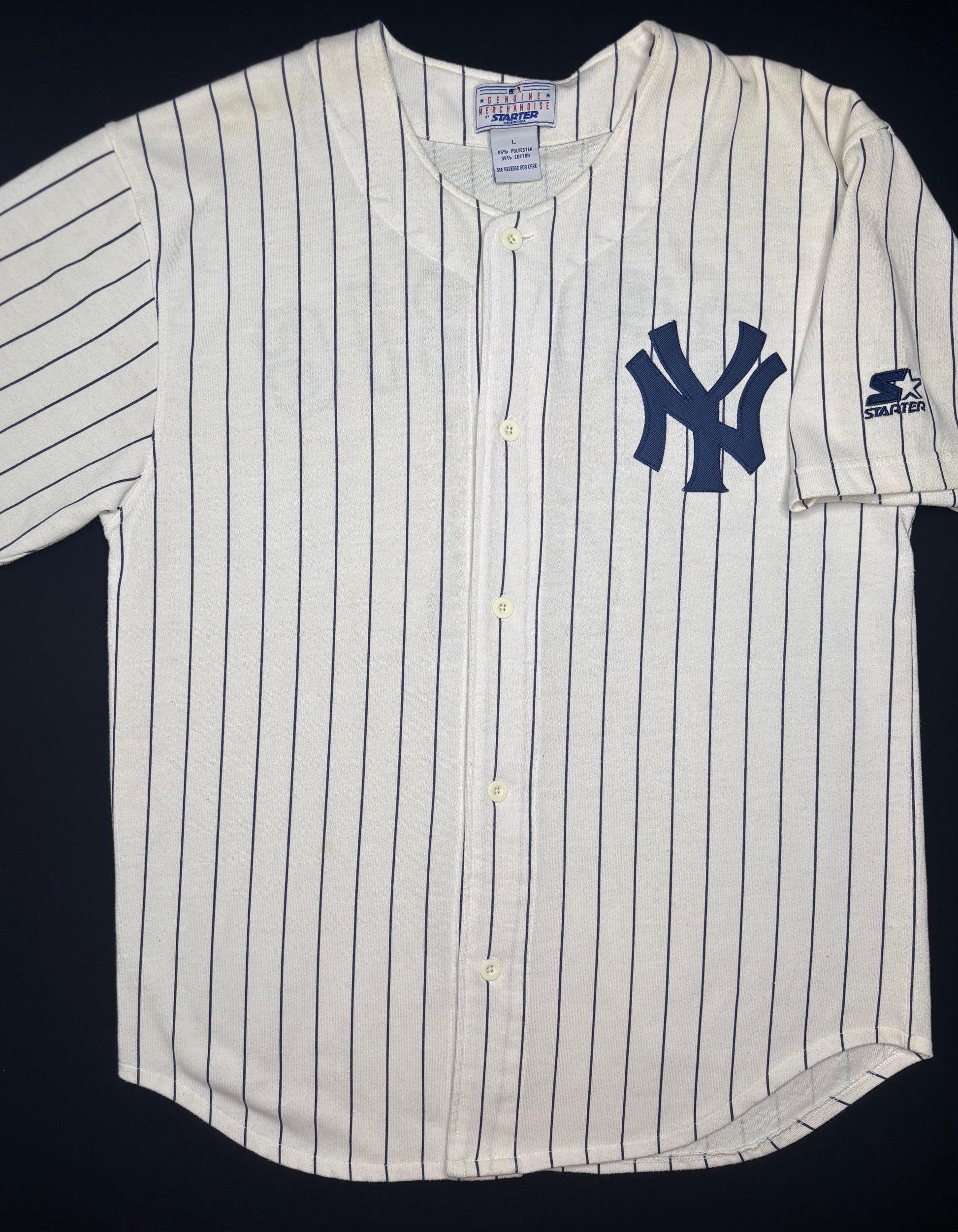 Vintage New York Yankees Lou Gehrig Starter Baseball Jersey Size: Large