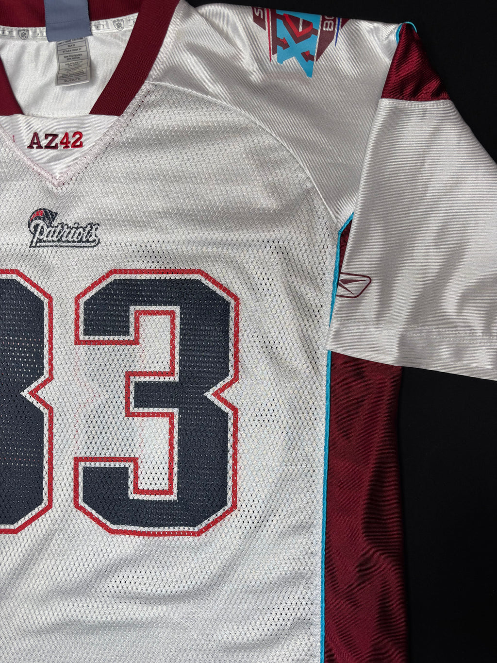 New England Patriots Wes Welker SuperBowl 42 Reebok Football Jersey Size: XL