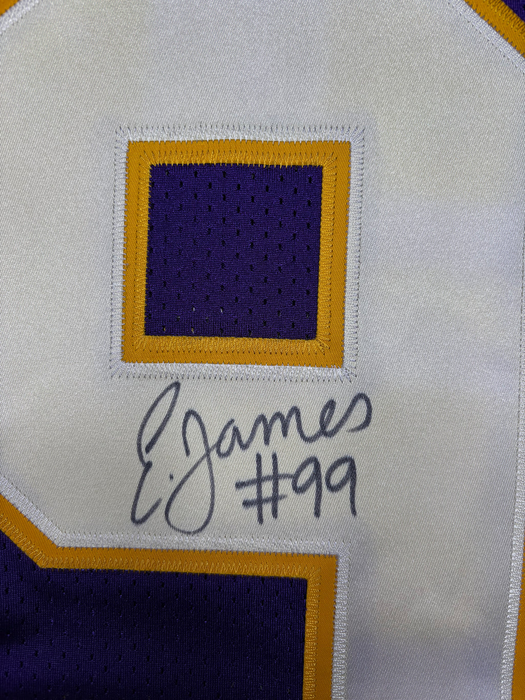 Minnesota Vikings Erasmus James Autographed Authentic Reebok Football Jersey Size: 52