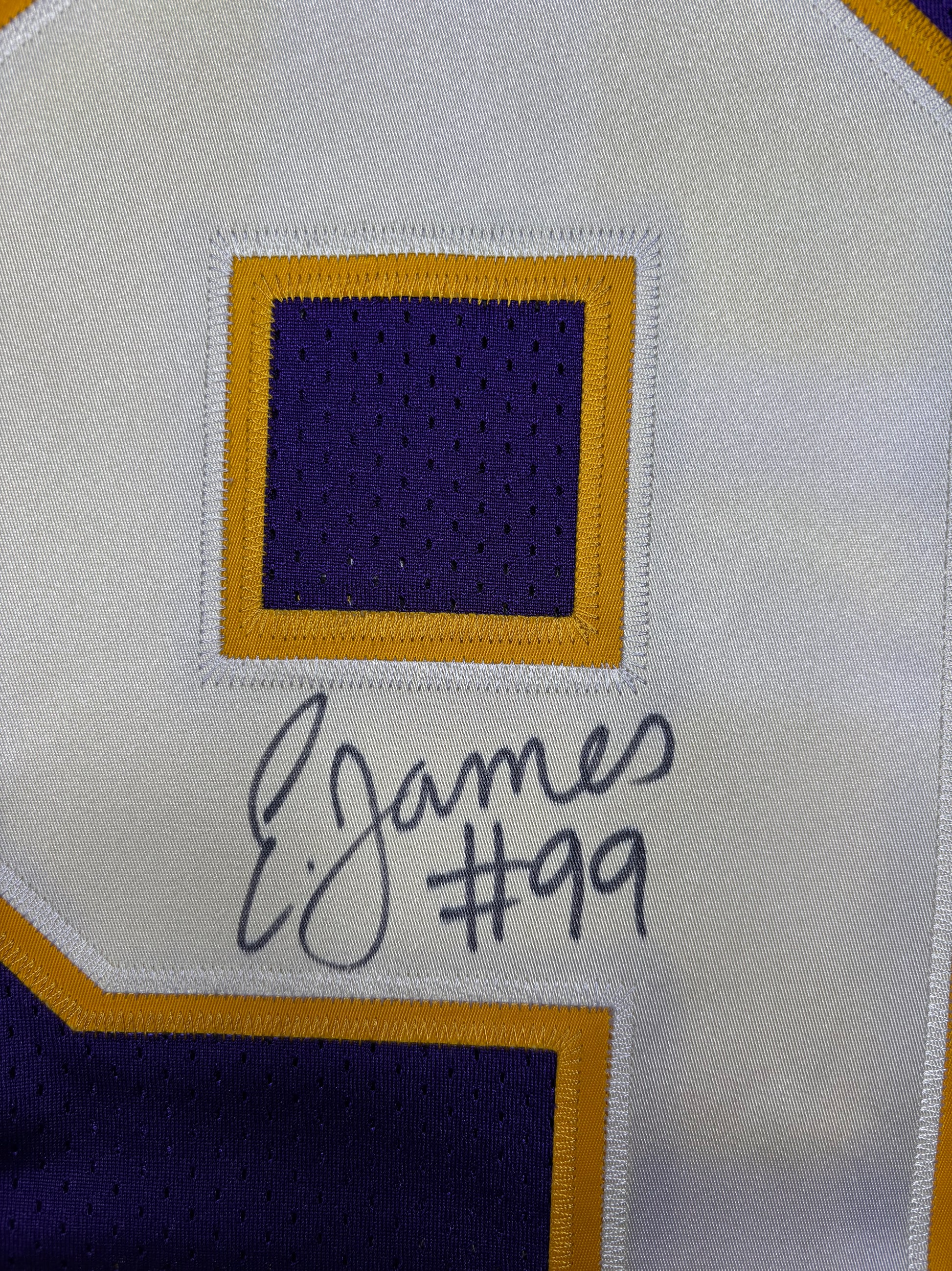 Minnesota Vikings Erasmus James Autographed Authentic Reebok Football Jersey Size: 52