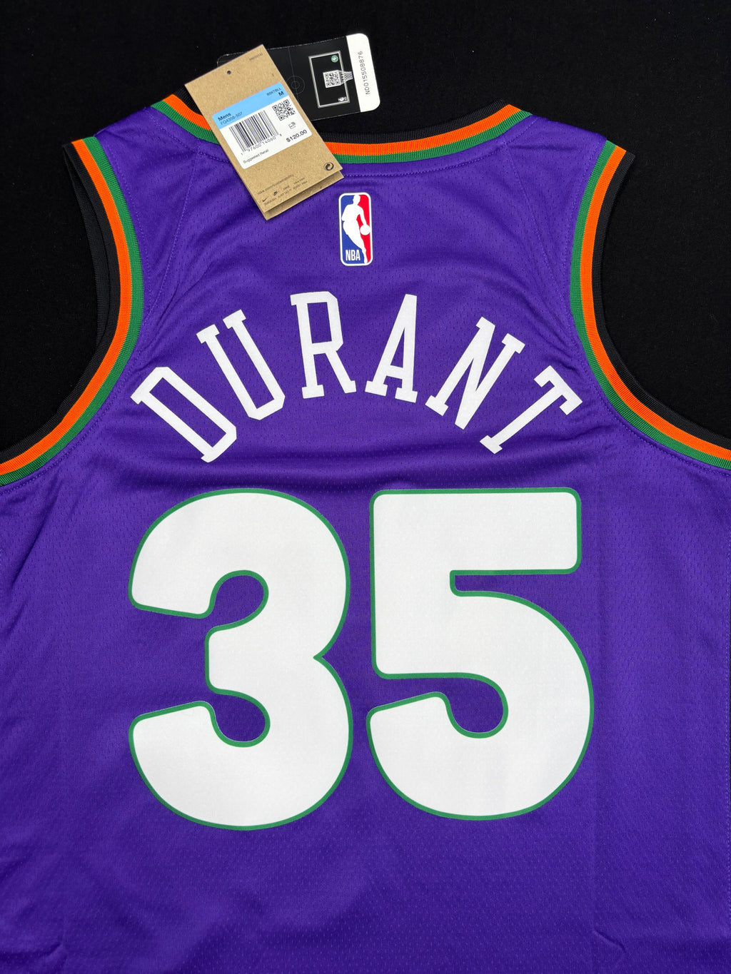 NWT Phoenix Suns Kevin Durant Nike City Edition Swingman Basketball Jersey Size: 44