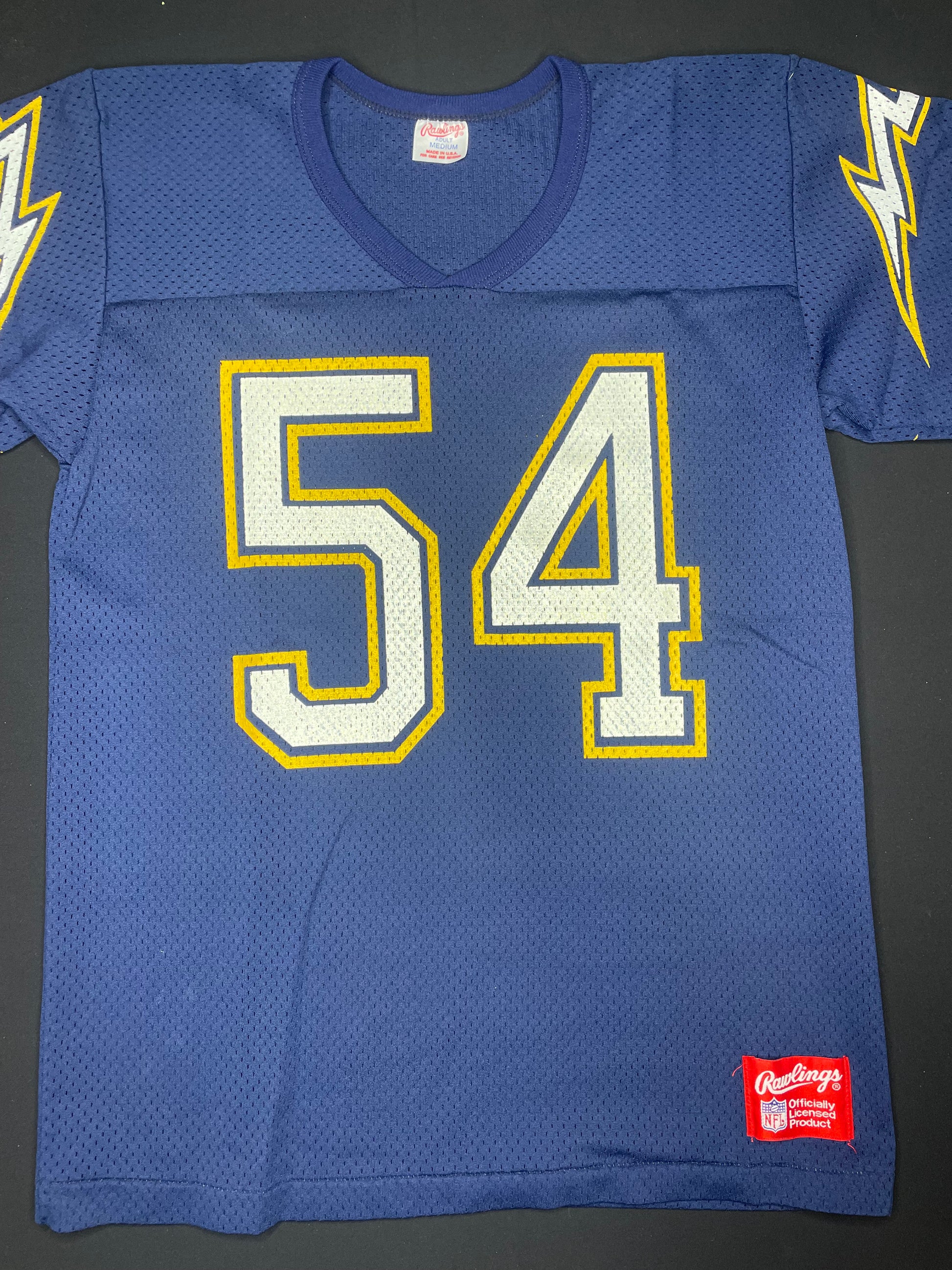 Vintage San Diego Chargers Billy Ray Smith Rawlings Football Jersey Size: Medium