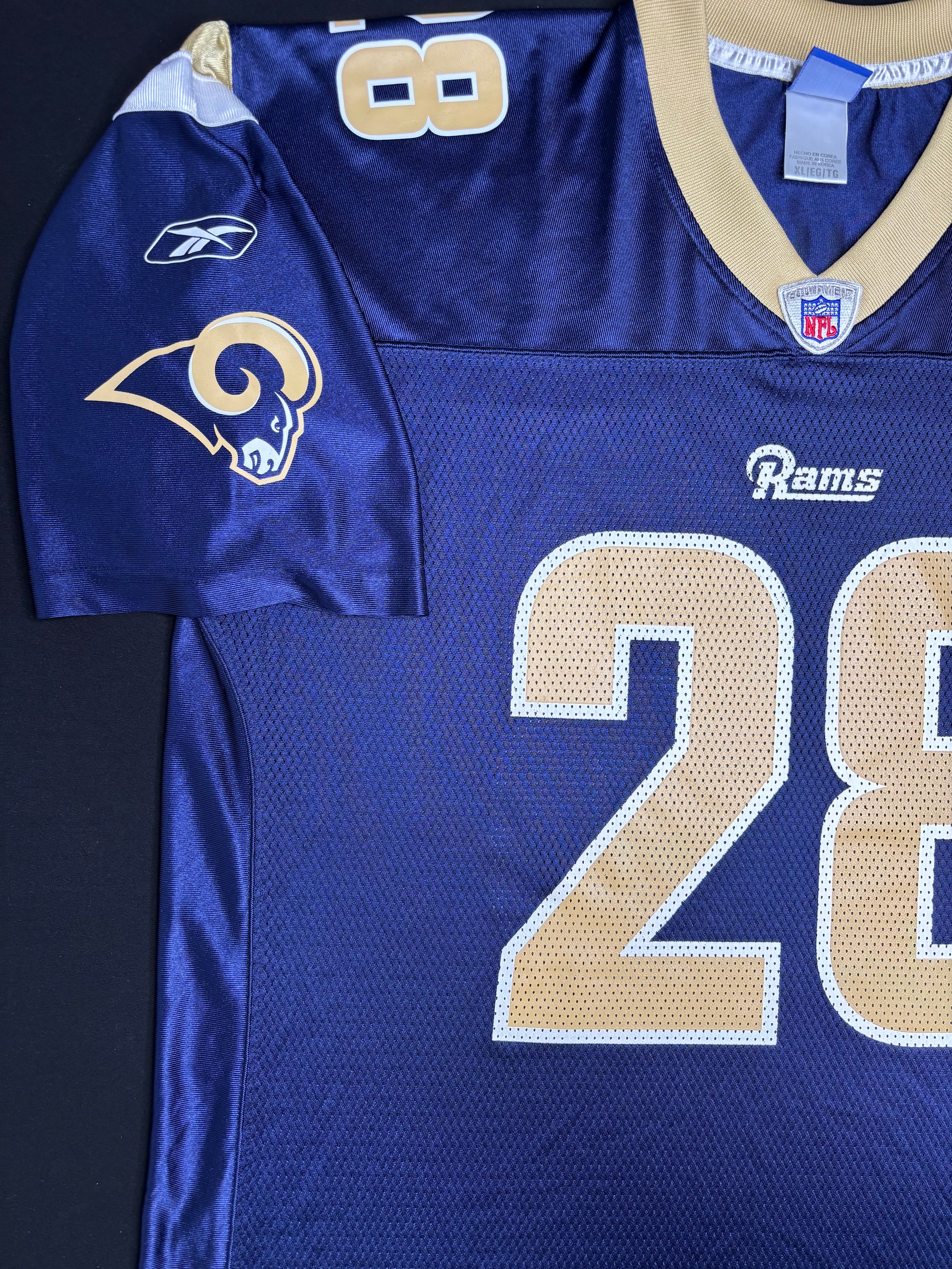 St. Louis Rams Marshall Faulk Reebok Football Jersey