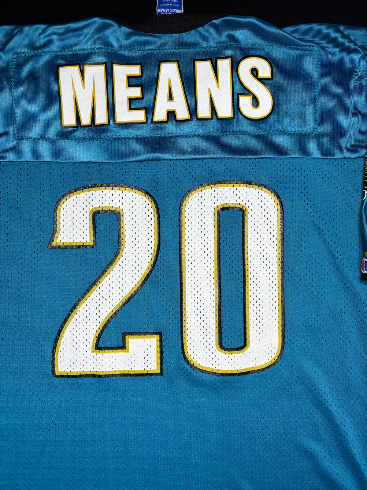 Jacksonville Jaguars Natrone Means Champion Football Jersey Size: 52