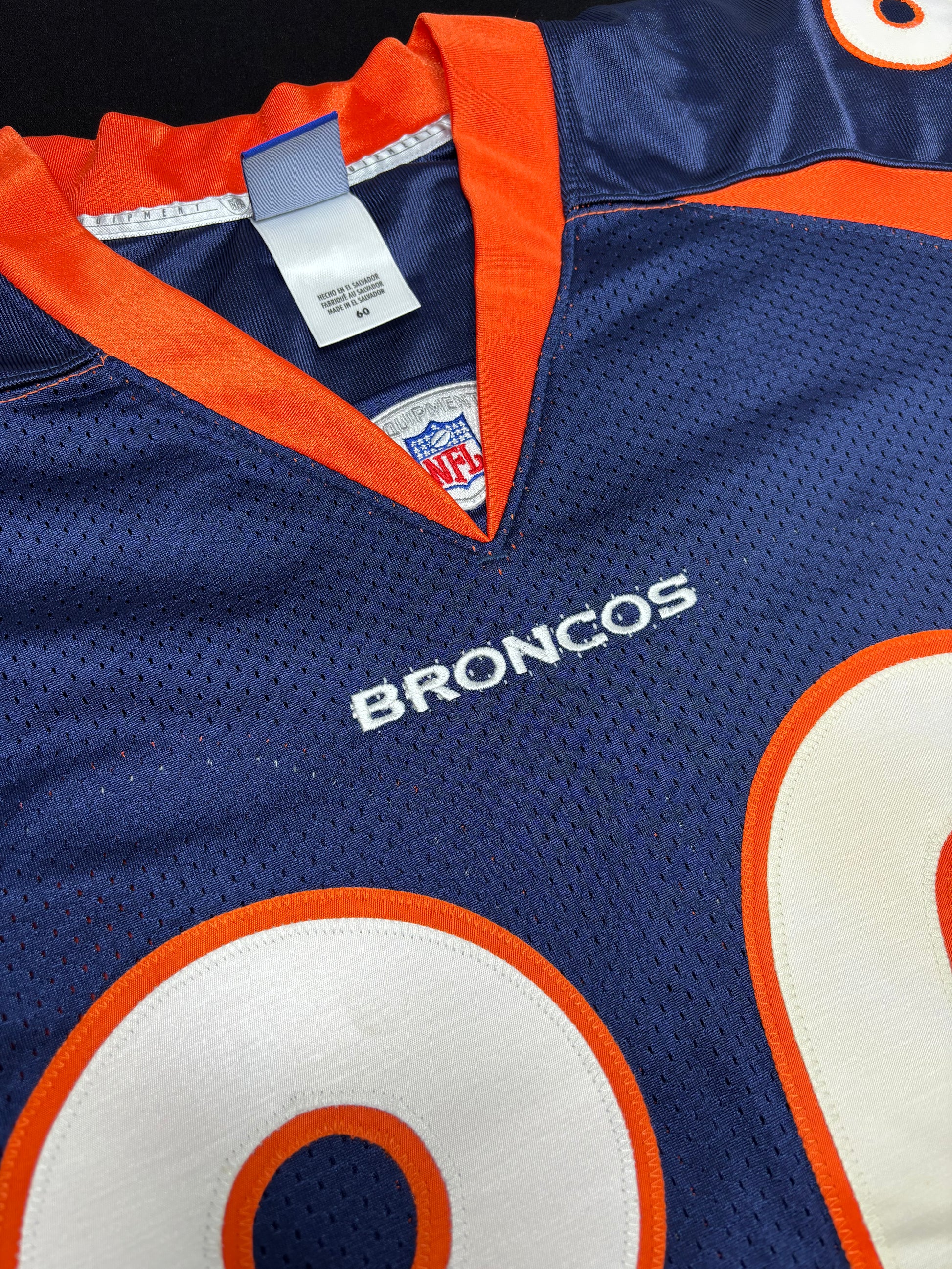 Denver Broncos Rod Smith Reebok Authentic Football Jersey Size: 60