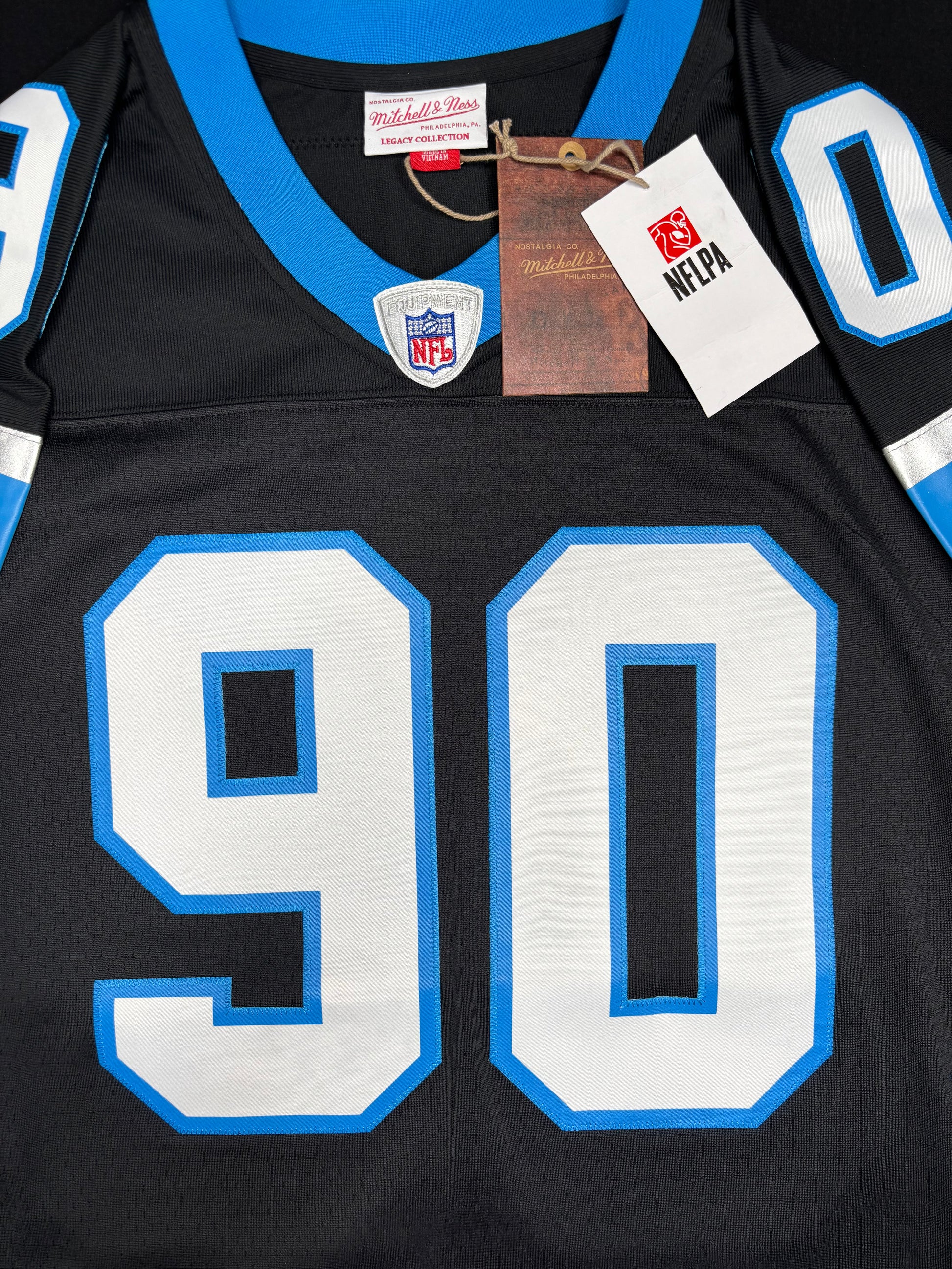 NWT Carolina Panthers Julius Peppers Mitchell & Ness Football Jersey