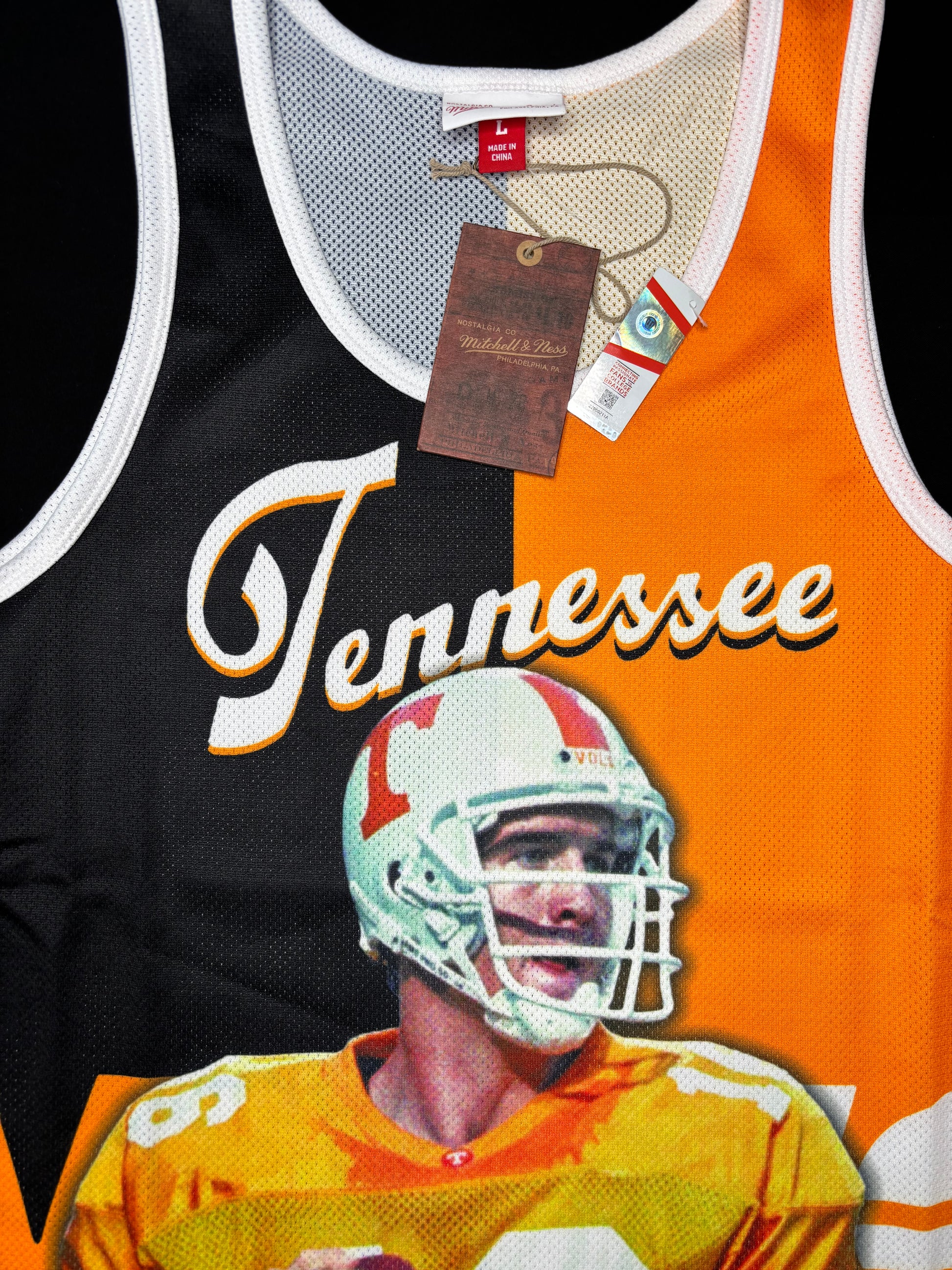 NWT Tennessee Vols Peyton Manning Mitchell and Ness College Vault Tank Top Size: Large