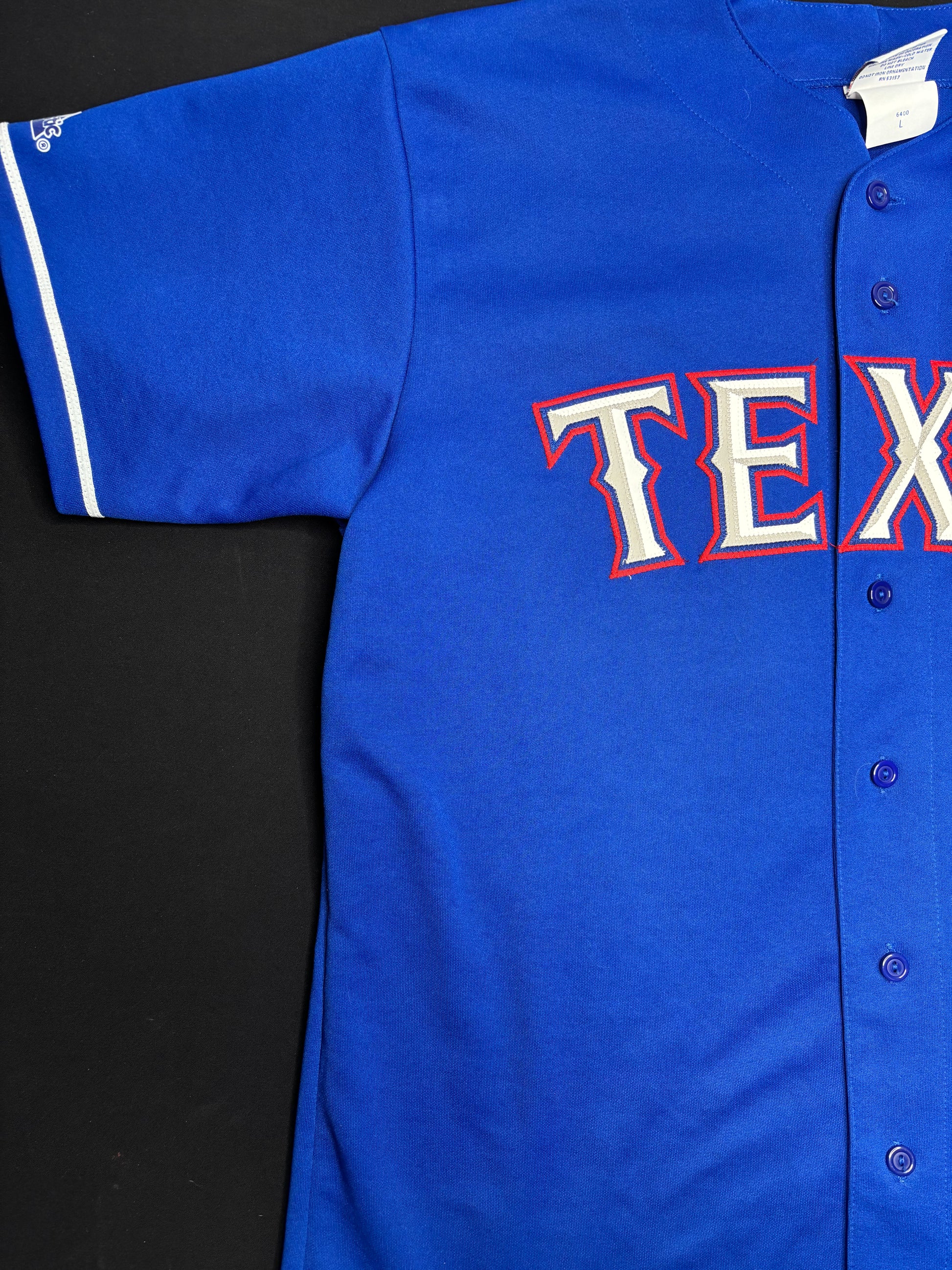 Texas Rangers Alex Rodriguez Majestic Baseball Jersey Size: Large