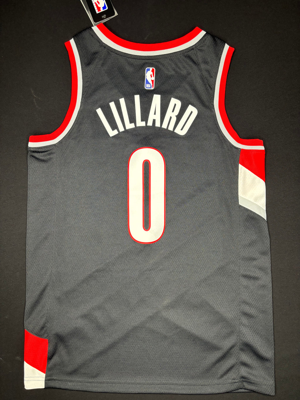 NWT Portland Trail Blazers Damian Lillard Nike Swingman Basketball Jersey Size: 44