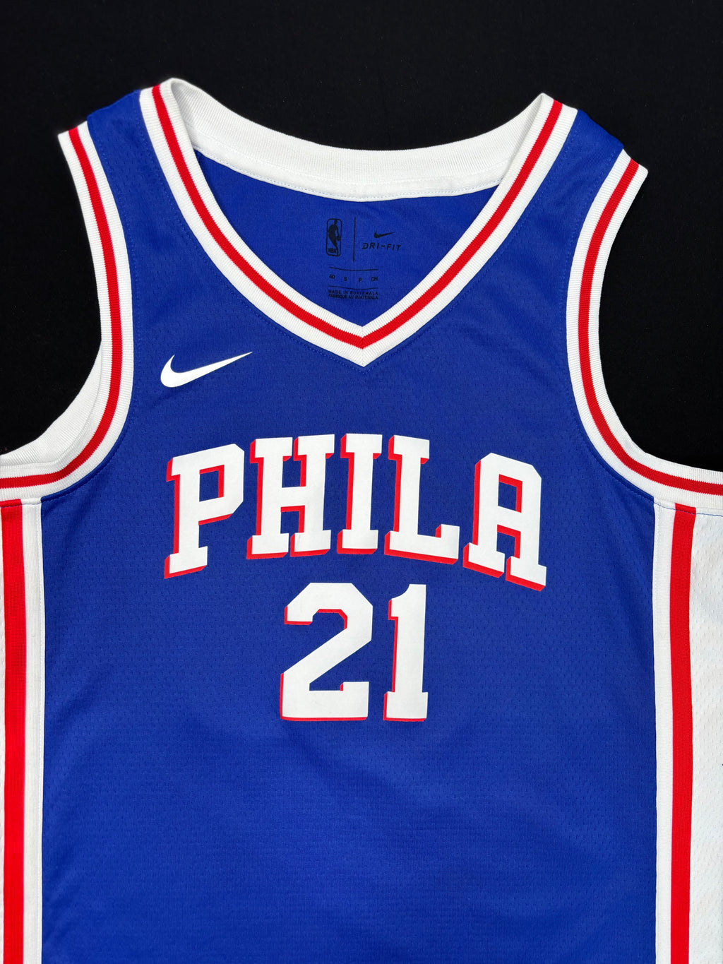 Philadelphia 76ers Joel Embiid Nike Swingman Basketball Jersey Size: 40