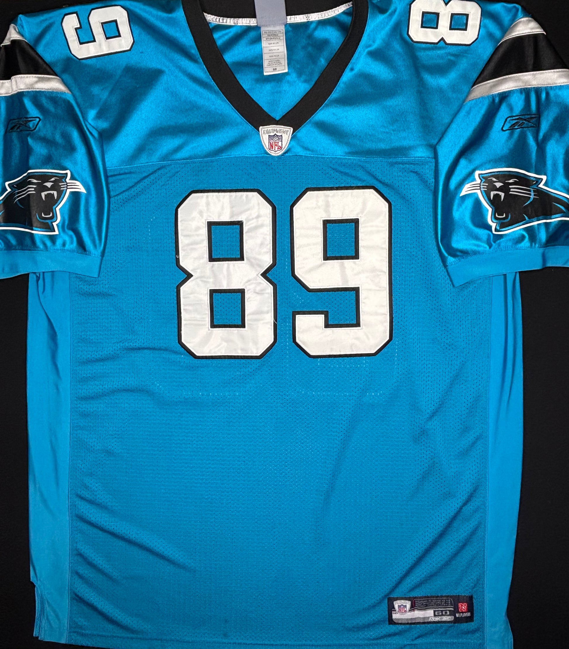 Carolina Panthers Steve Smith Authentic Reebok Football Jersey Size: 60